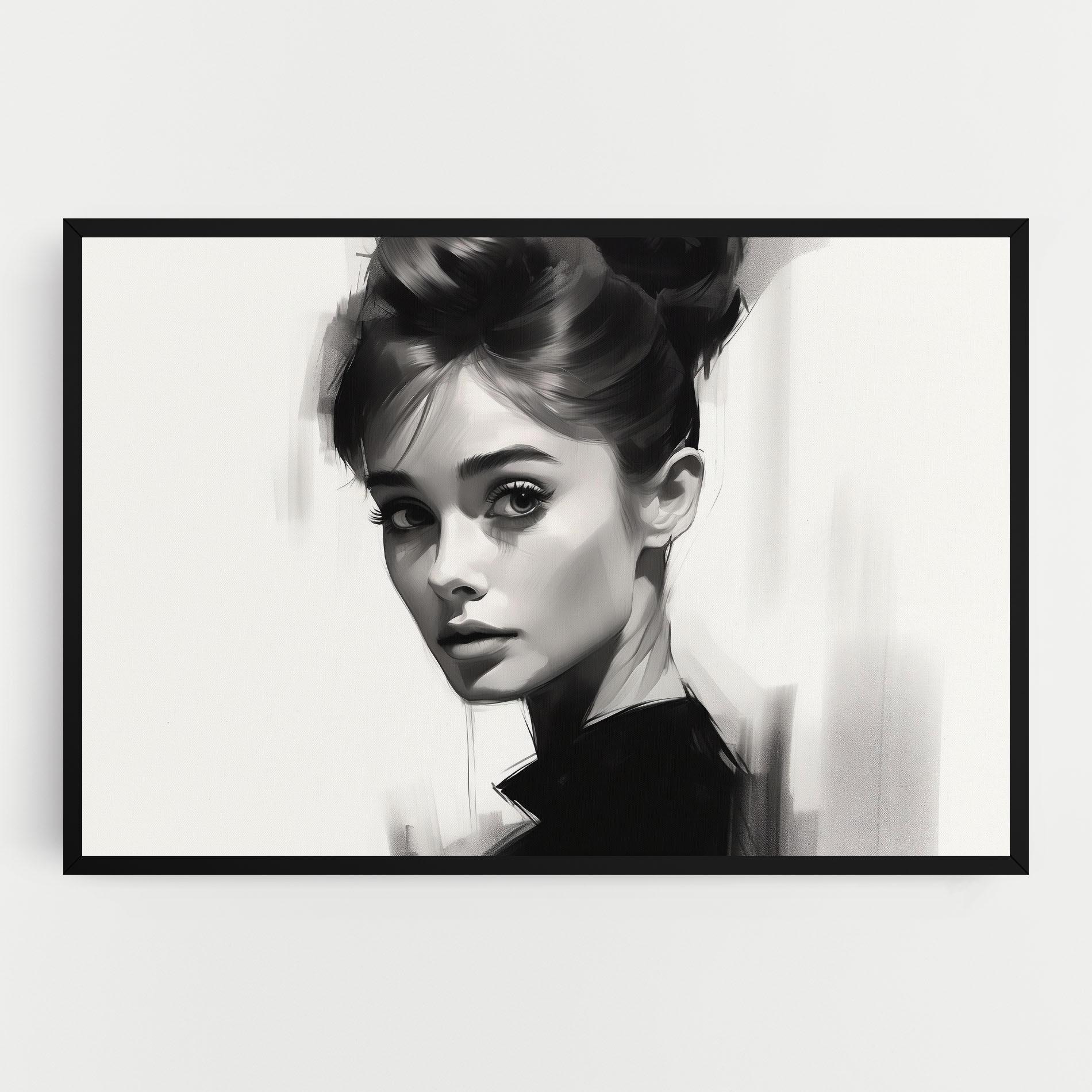 Tablou Canvas Hepburn Portrait mockup 0
