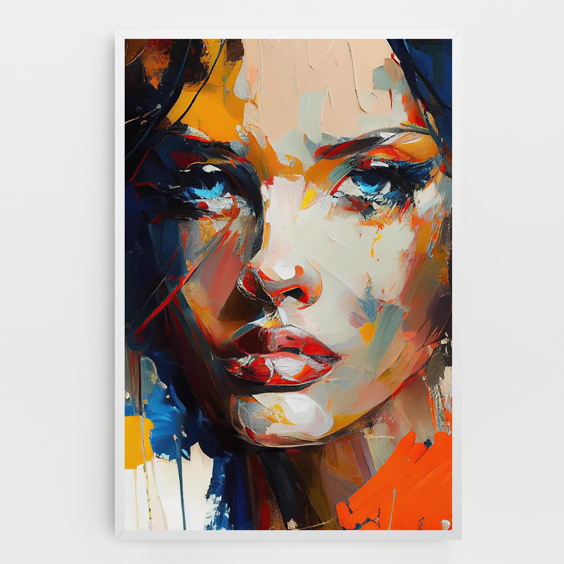 Tablou Canvas Beautiful Brunette Woman mockup 0