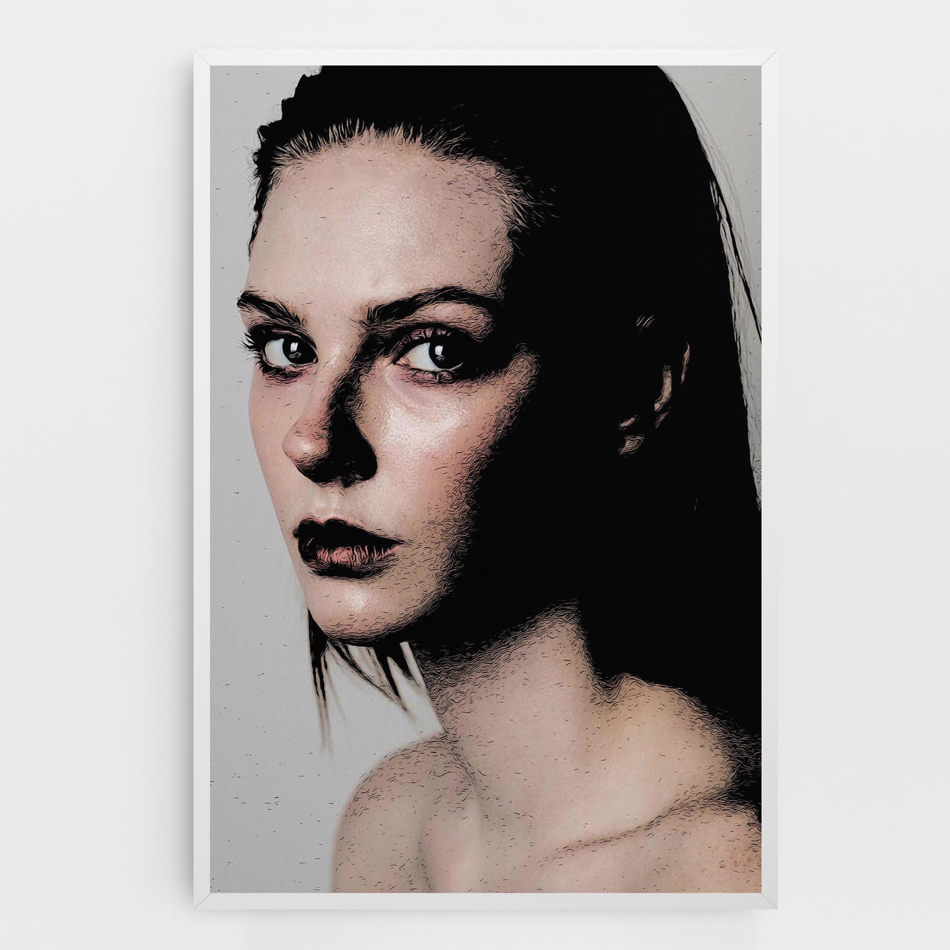 Tablou Canvas Big Eyes Portrait mockup 0