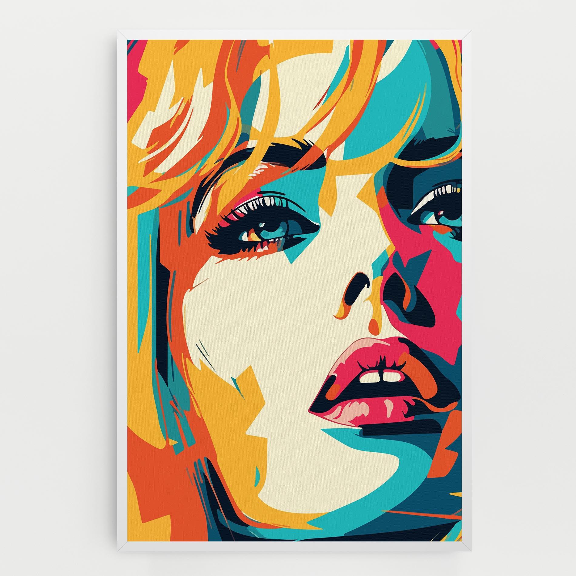 Tablou Canvas Blonde Girl Portrait mockup 0