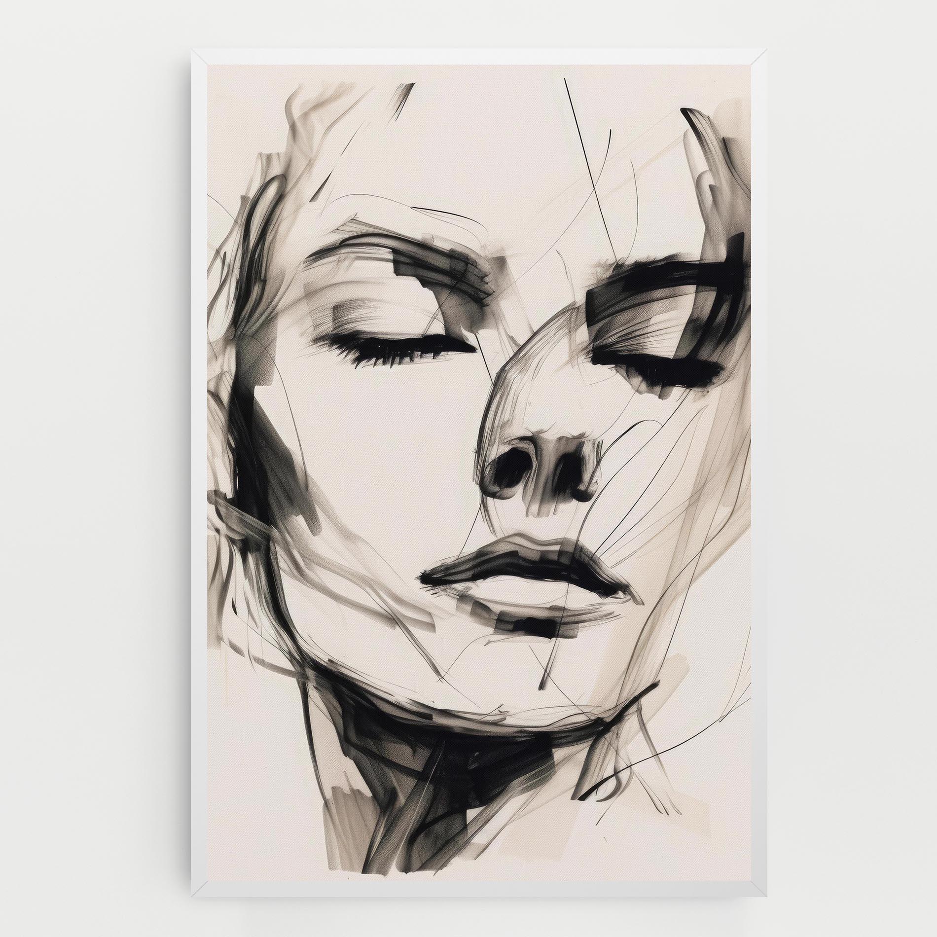 Tablou Canvas Continuous Line Woman mockup 0