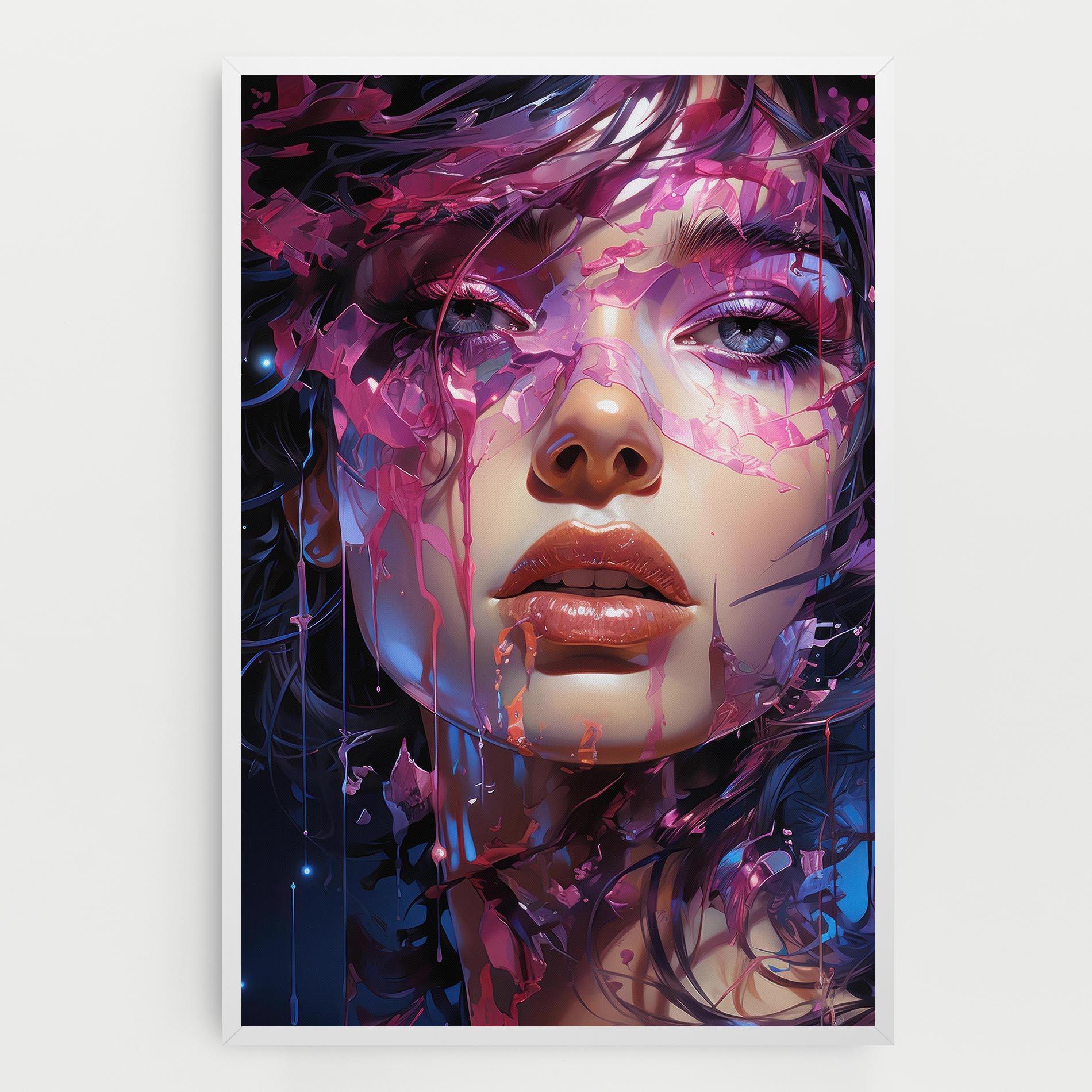 Tablou Canvas Cute Purple Girl mockup 0