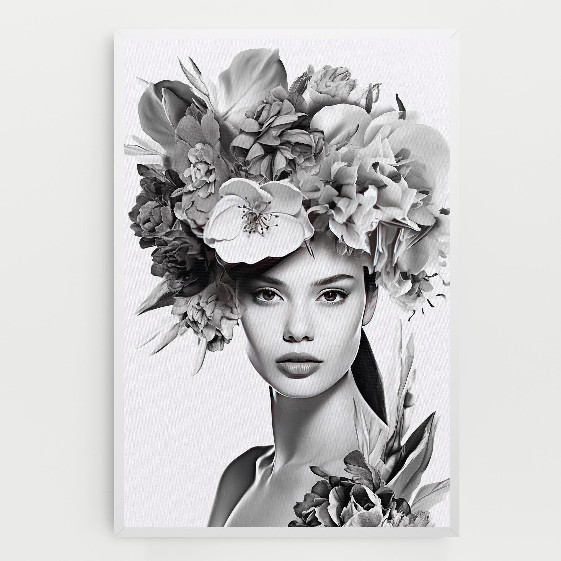 Tablou Canvas Flower Crown Woman mockup 0