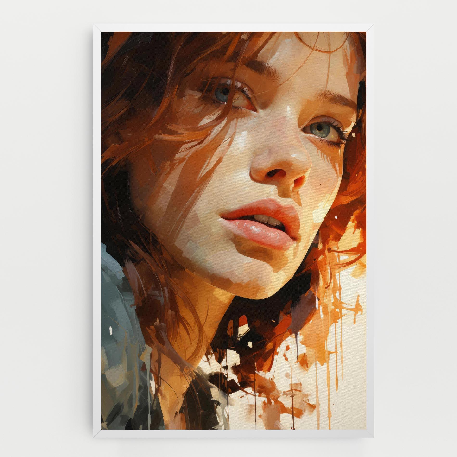Tablou Canvas Pretty Woman Portrait mockup 0