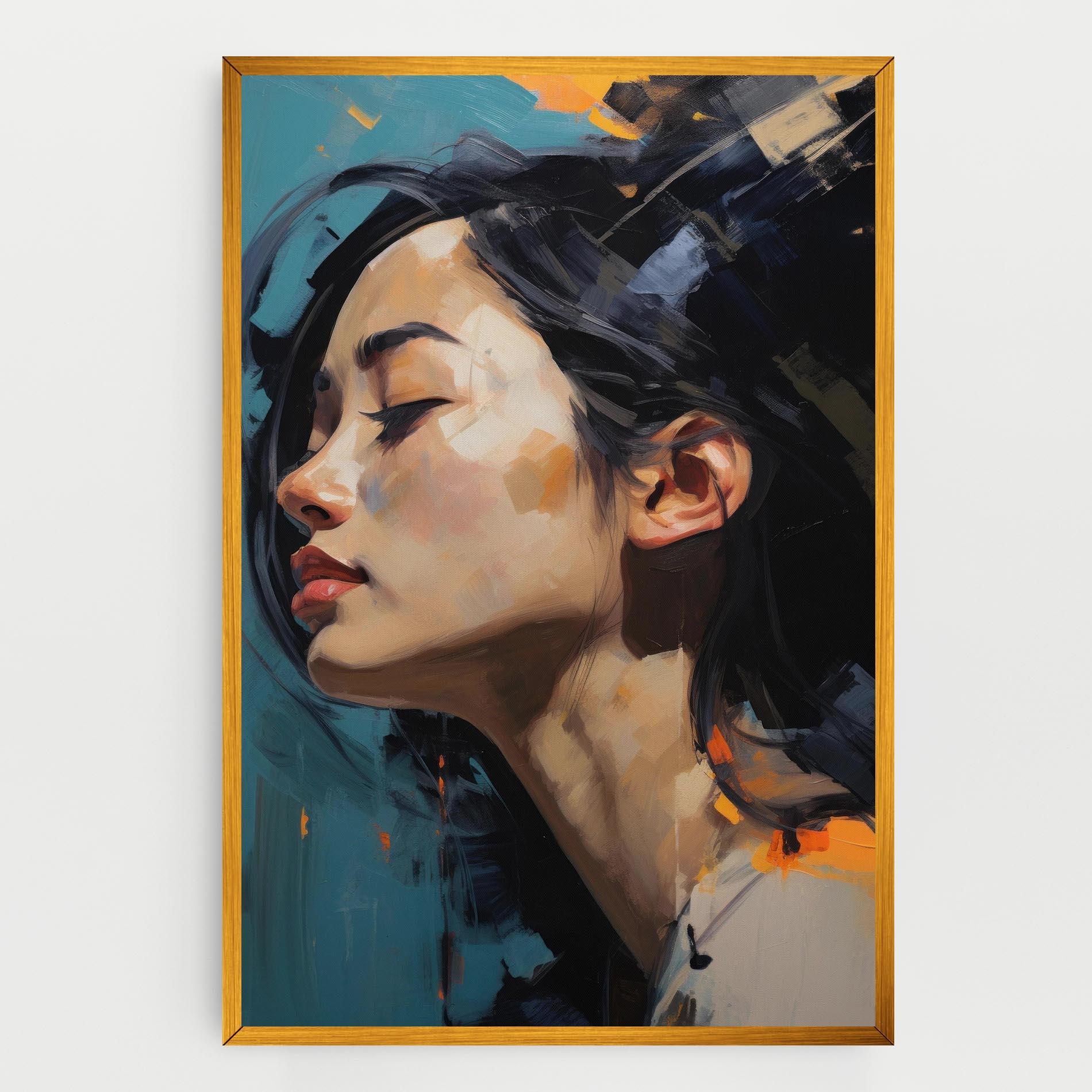 Tablou Canvas Acrylic Asian Portrait mockup 0