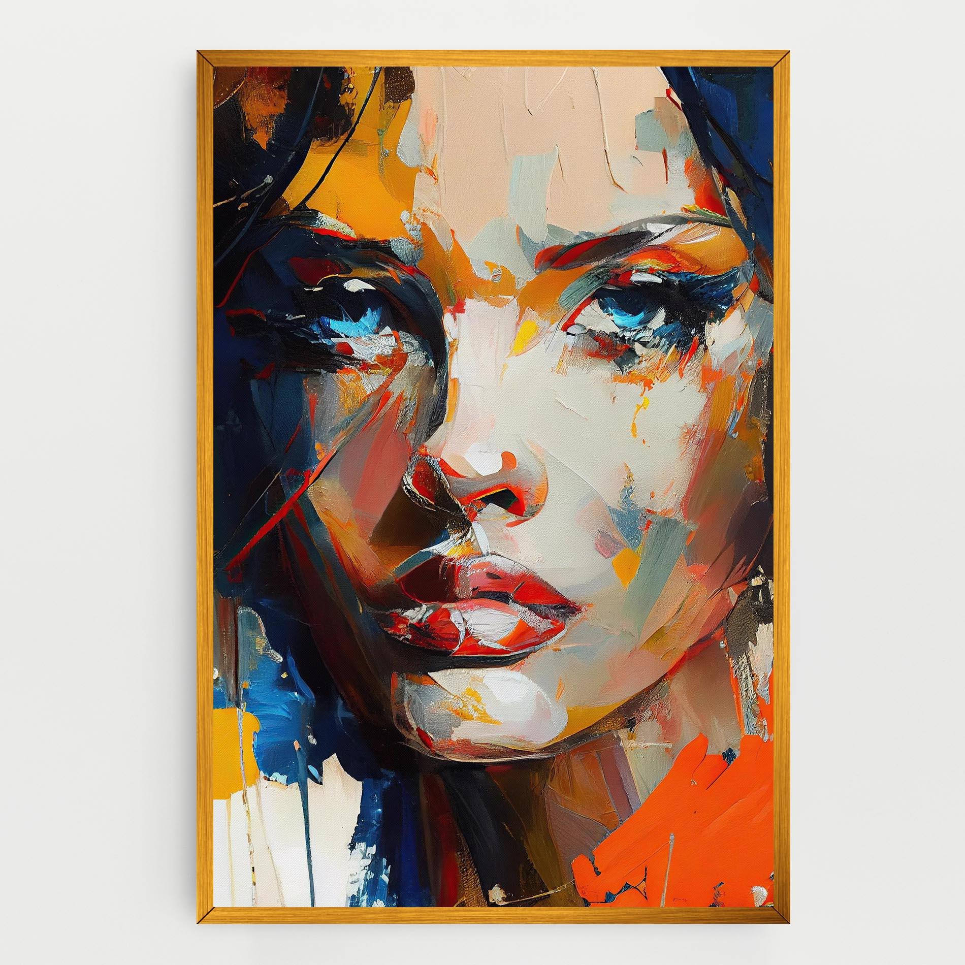 Tablou Canvas Beautiful Brunette Woman mockup 0