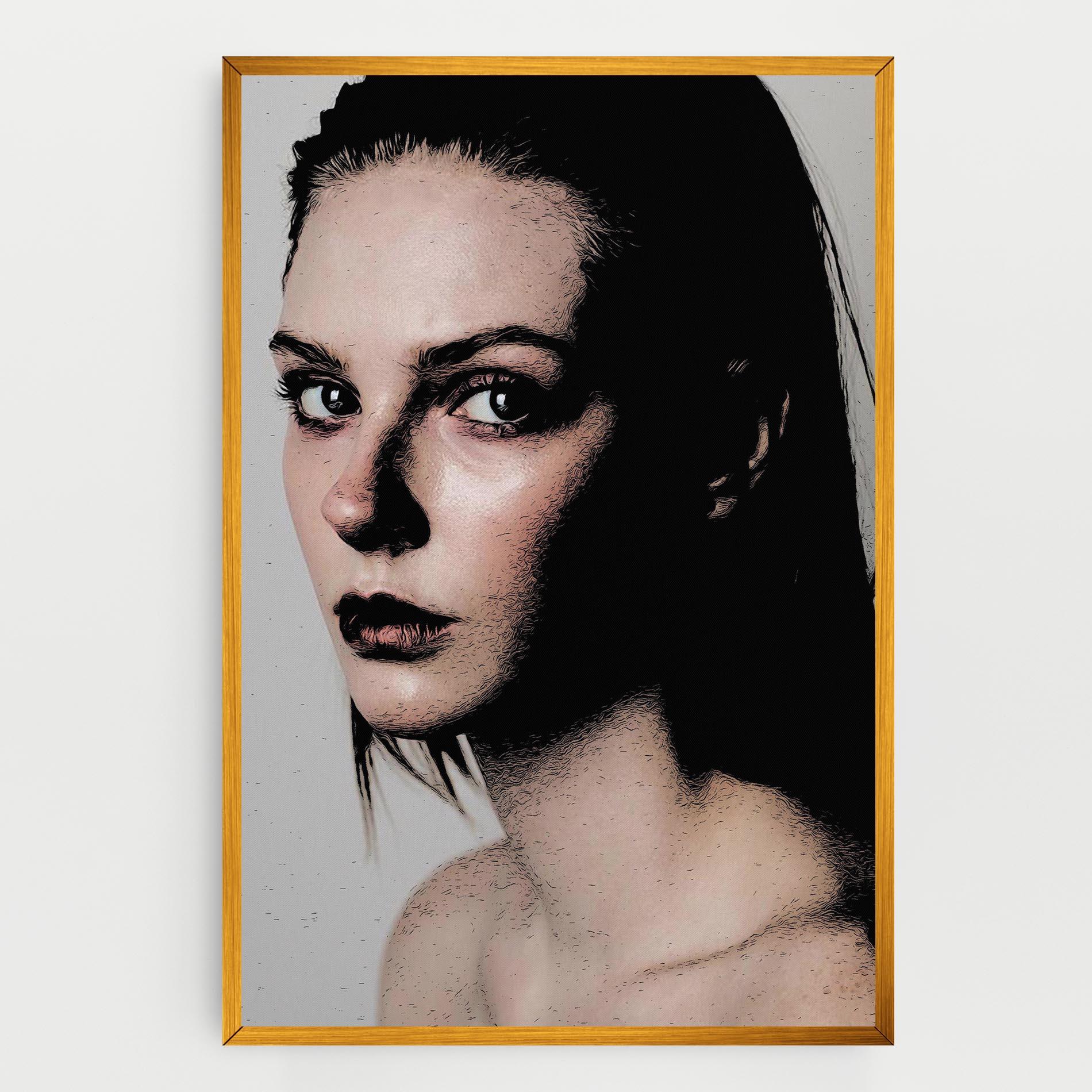 Tablou Canvas Big Eyes Portrait mockup 0