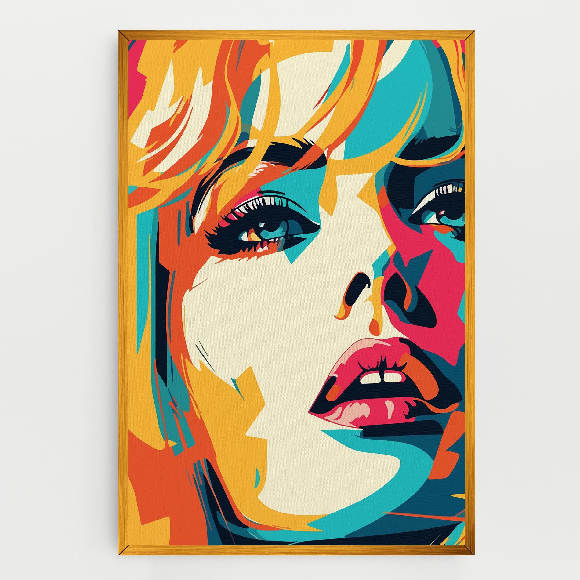 Blonde Girl Portrait mockup 0