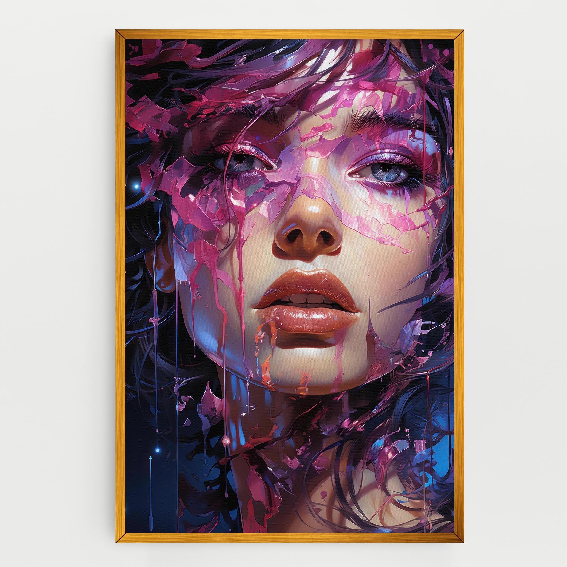 Tablou Canvas Cute Purple Girl mockup 0