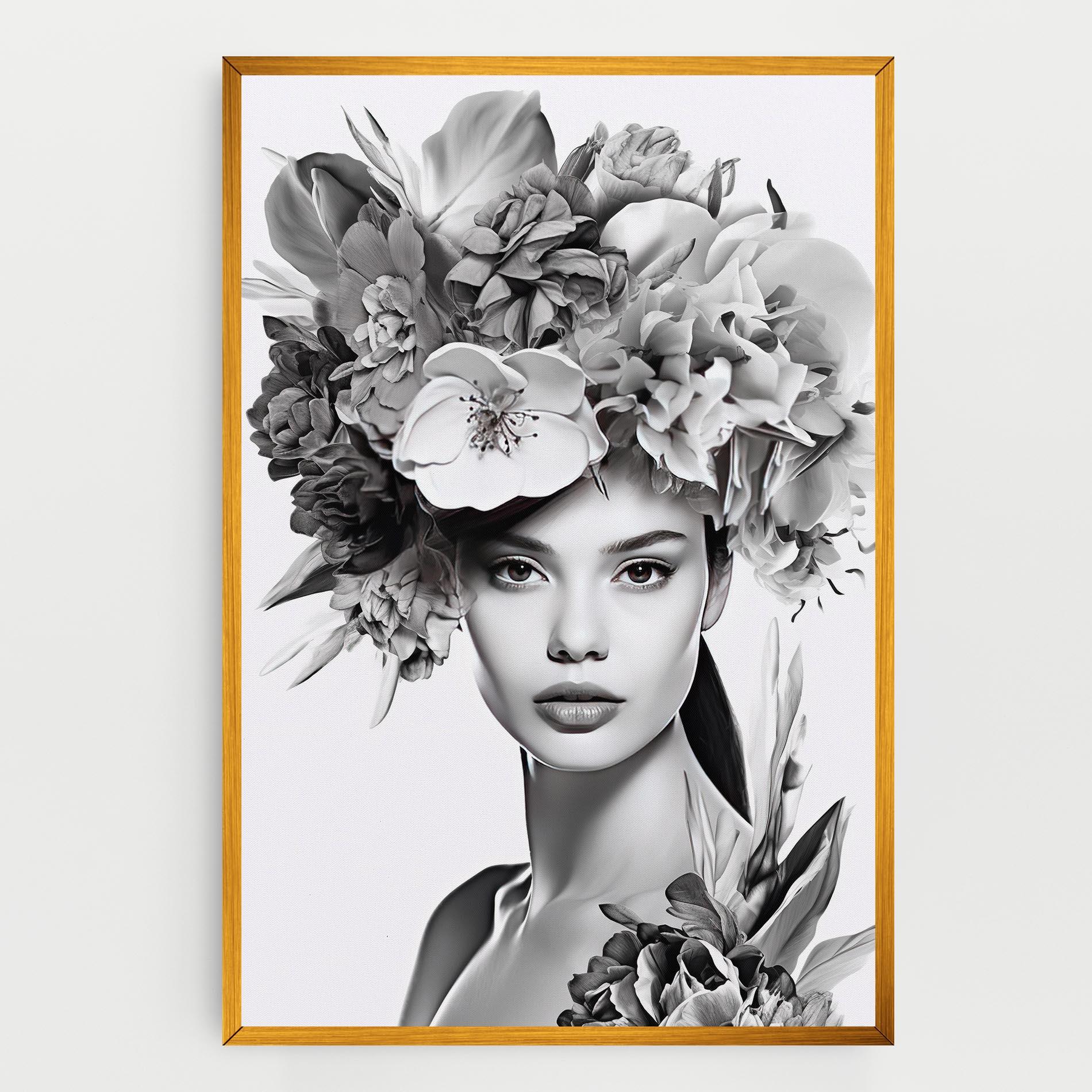 Tablou Canvas Flower Crown Woman mockup 0