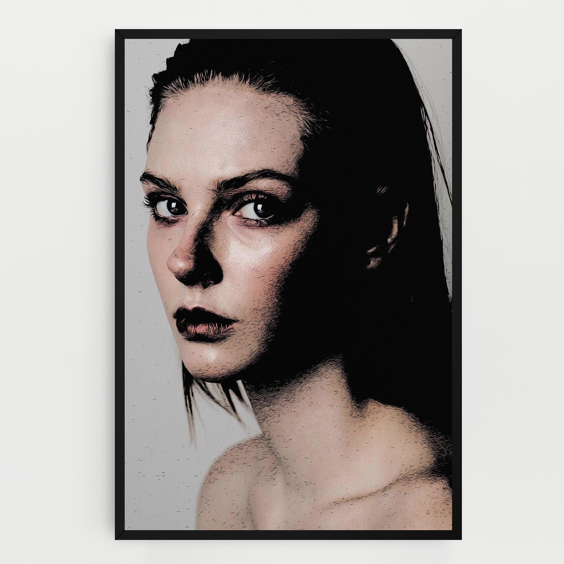 Tablou Canvas Big Eyes Portrait mockup 0