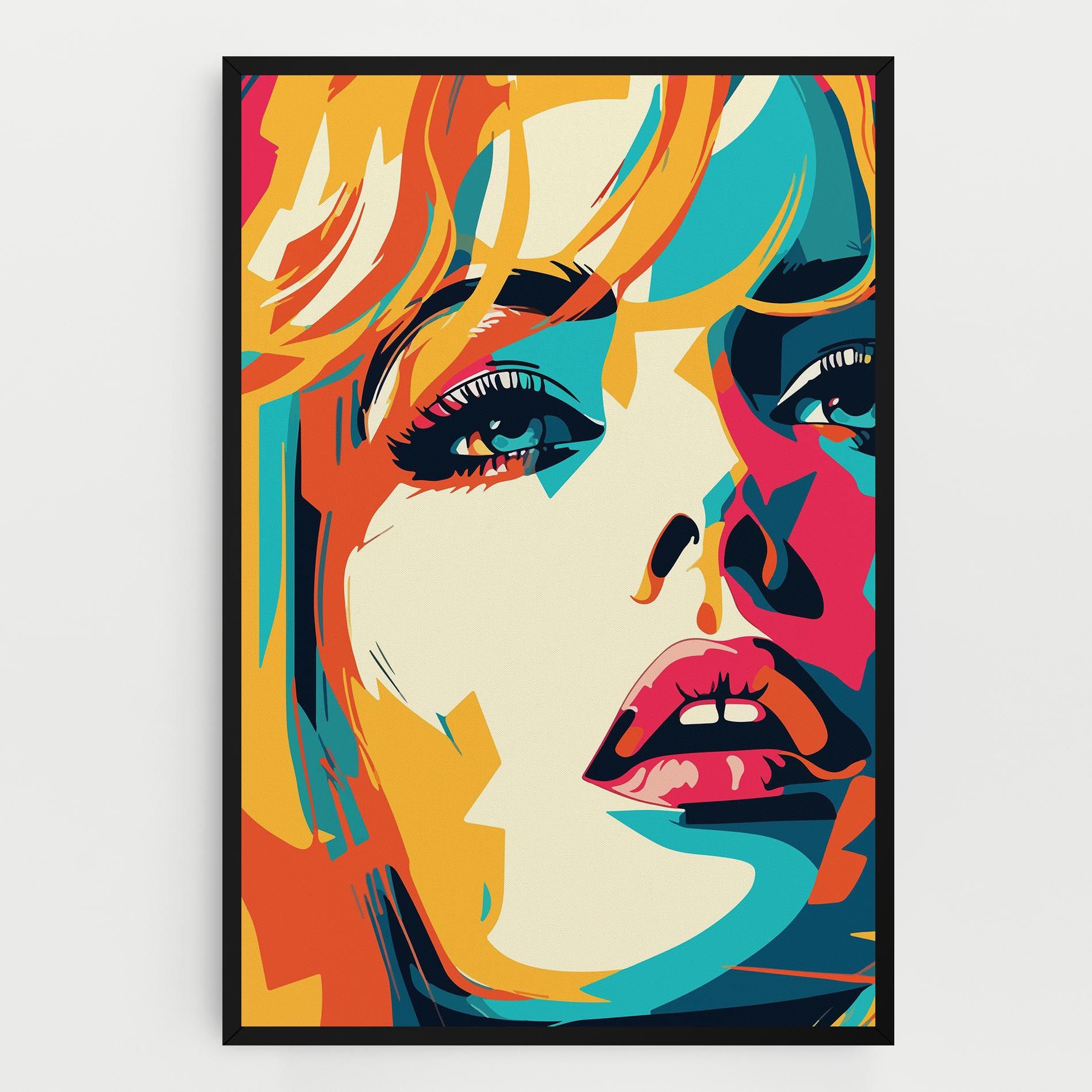Blonde Girl Portrait mockup 0