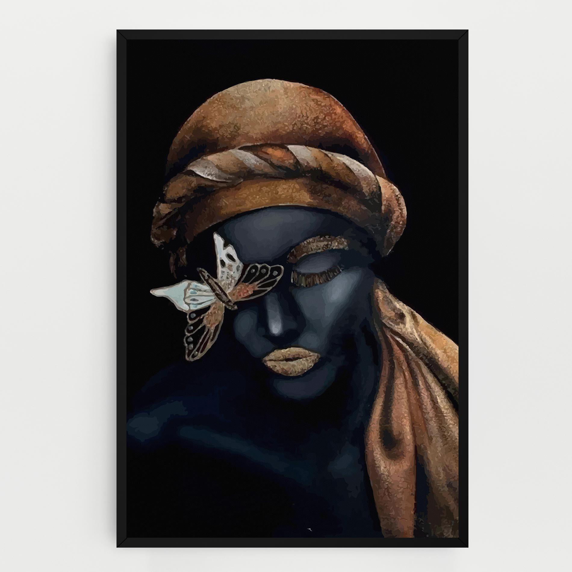 Tablou Canvas Butterfly Lady mockup 0