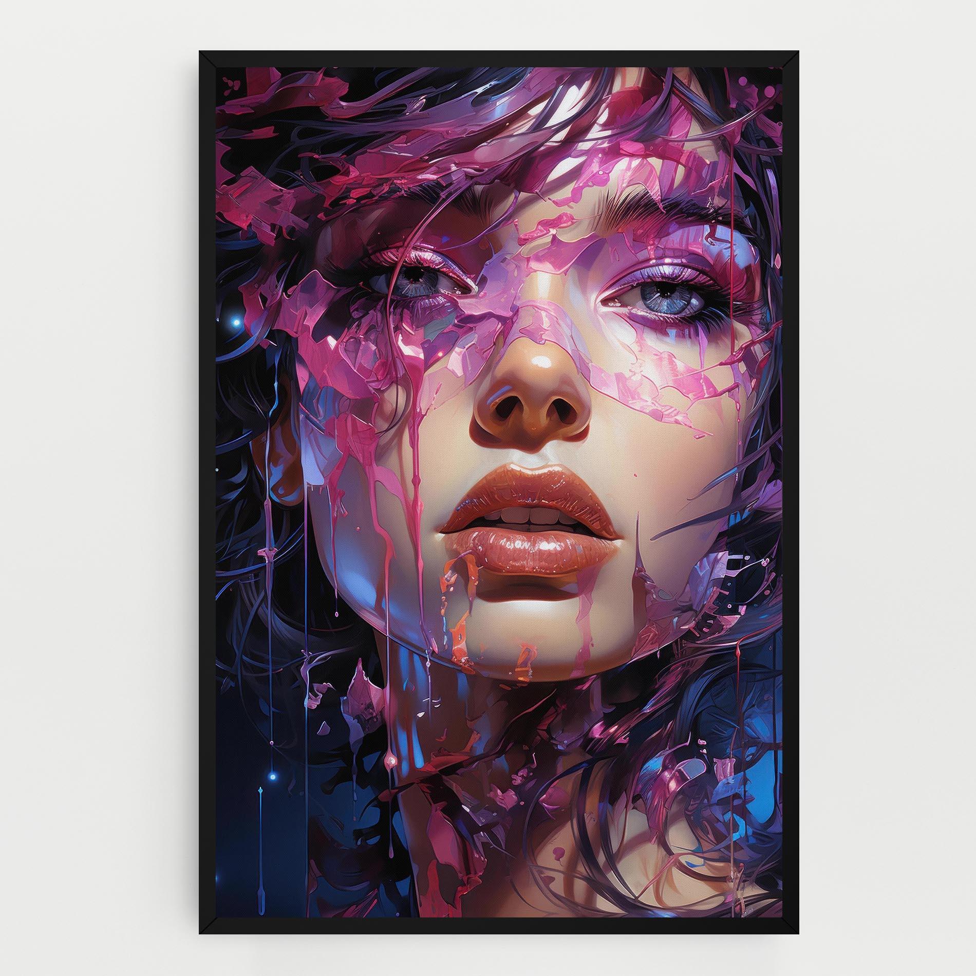 Tablou Canvas Cute Purple Girl mockup 0