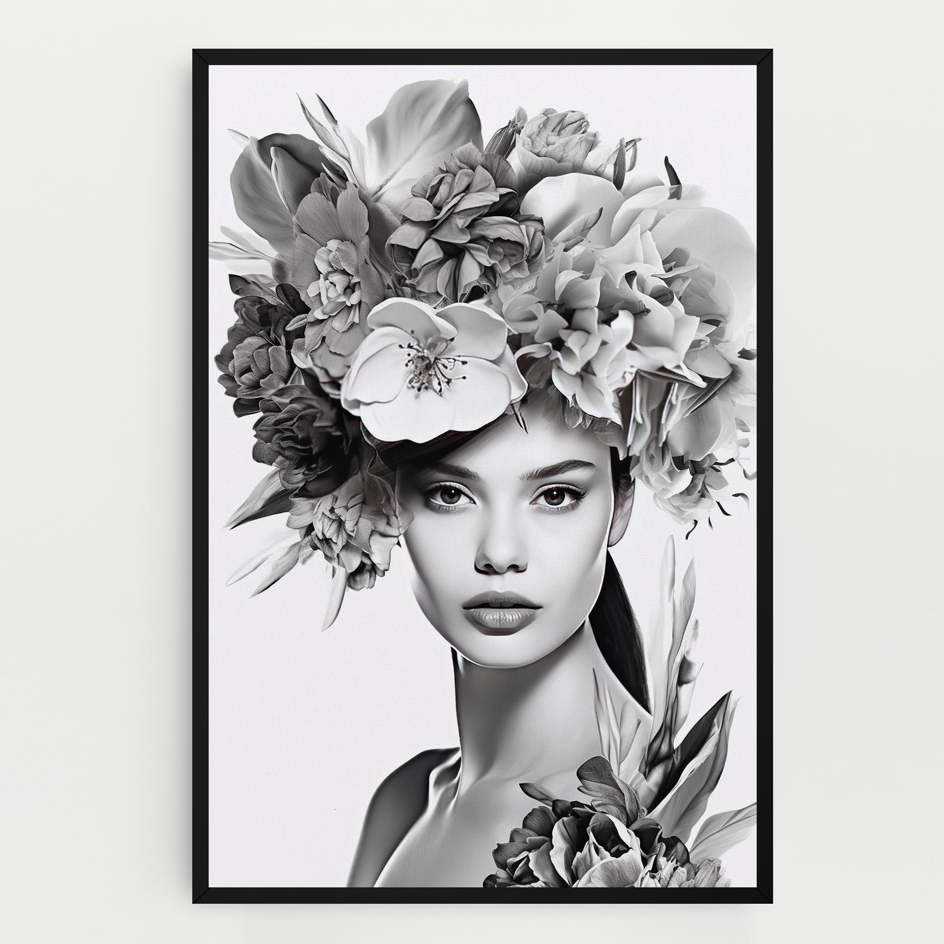 Tablou Canvas Flower Crown Woman mockup 0