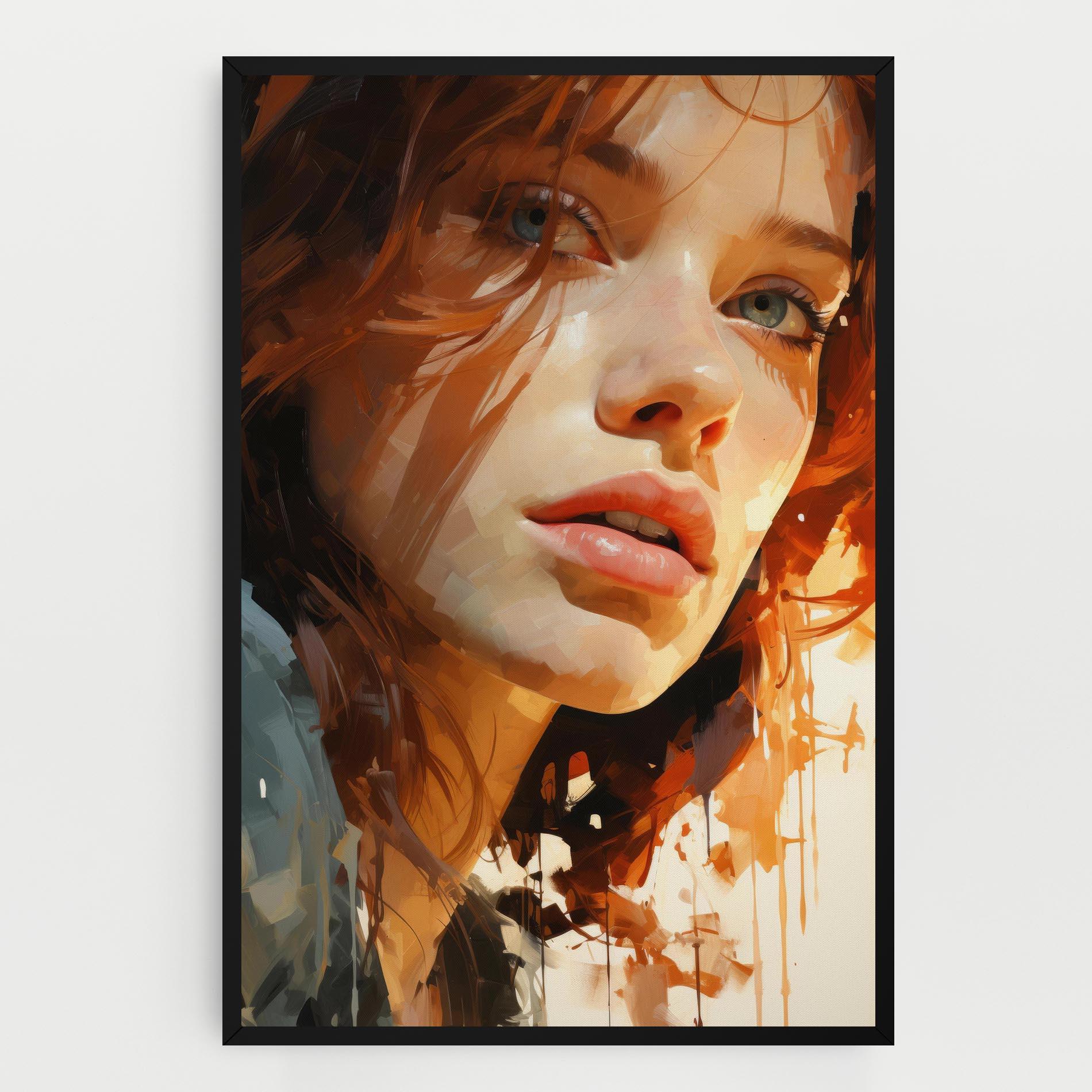 Tablou Canvas Pretty Woman Portrait mockup 0