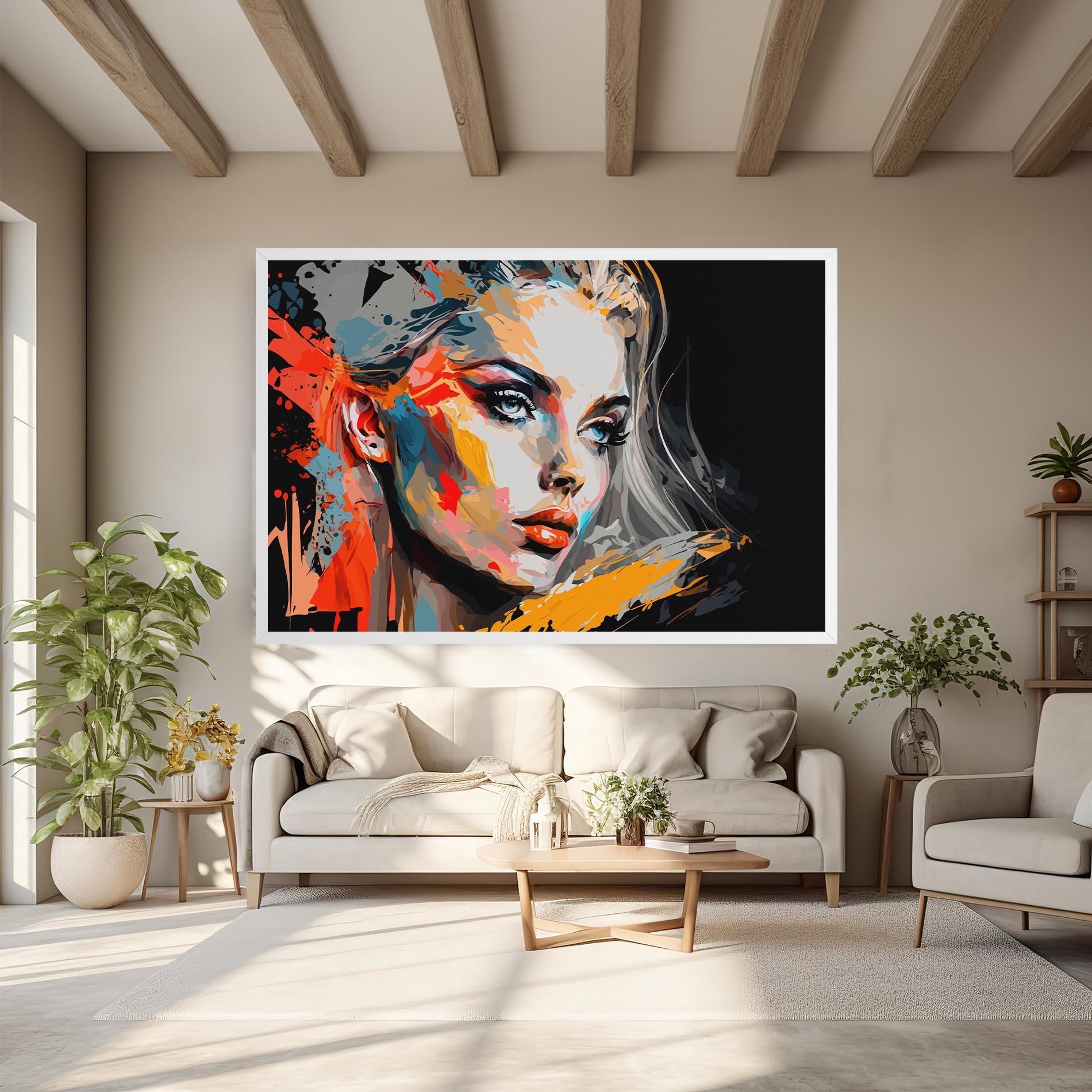 Tablou Canvas Blue Eye Face mockup 6