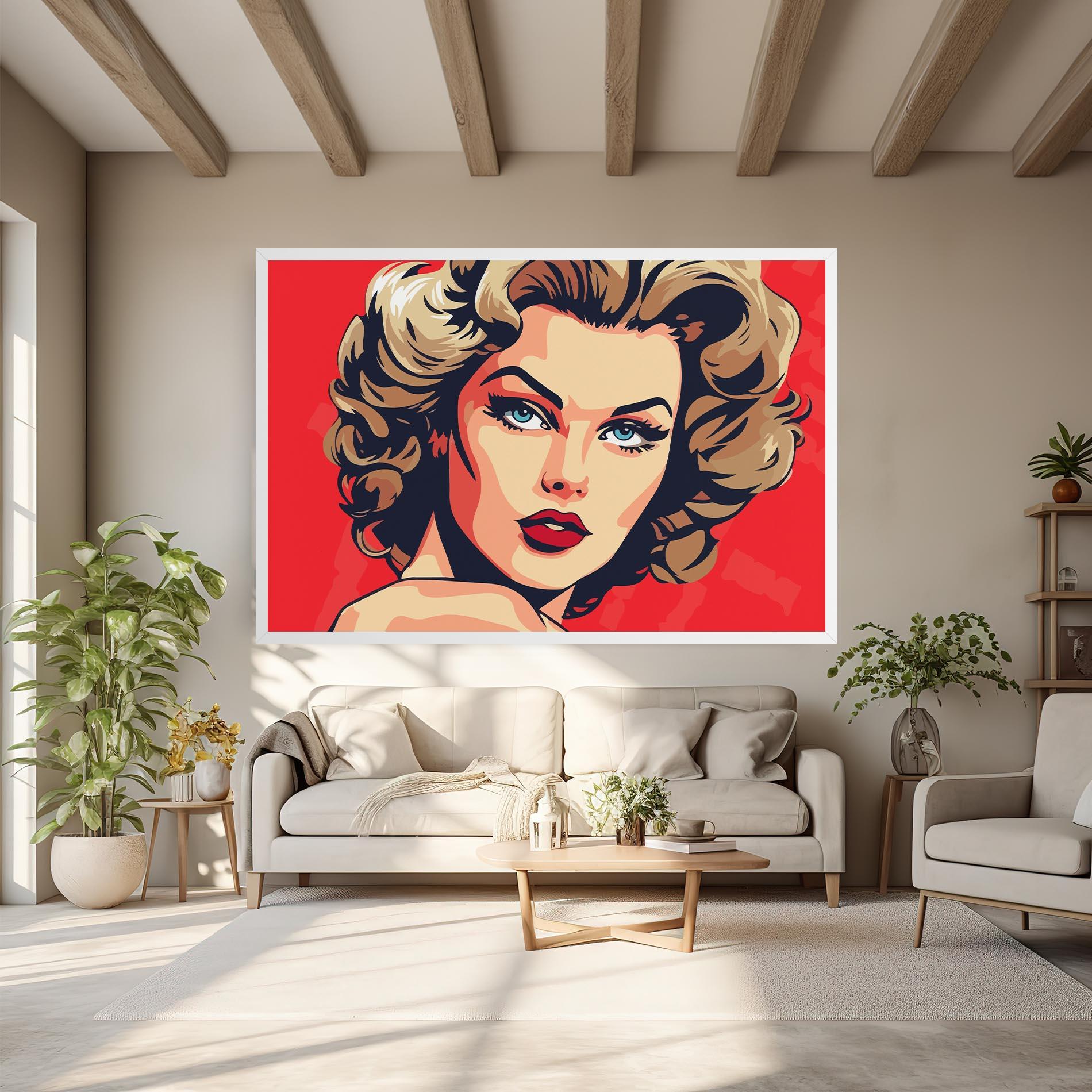 Tablou Canvas Blue Eyes Portrait mockup 6