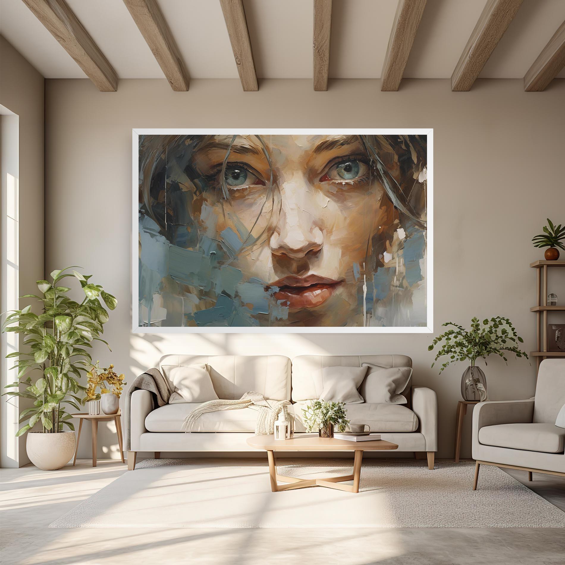 Tablou Canvas Expressive Portrait mockup 6