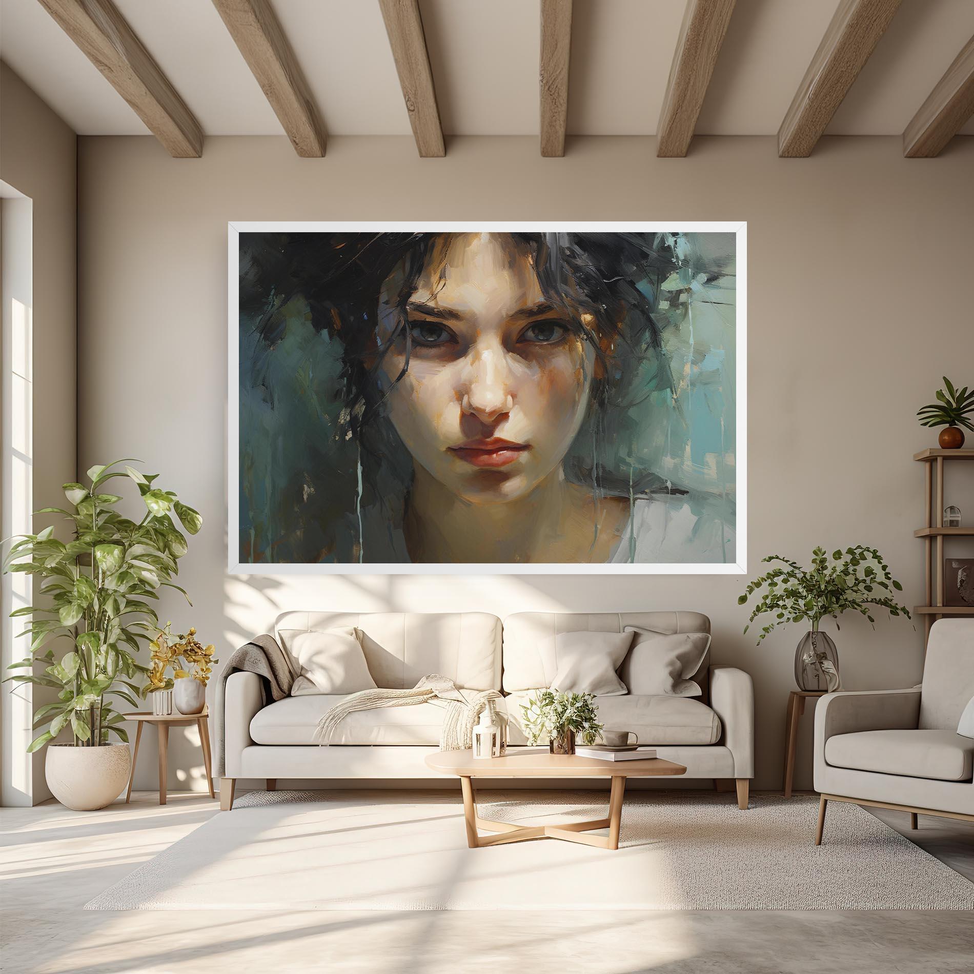 Tablou Canvas Intense Portrait mockup 6