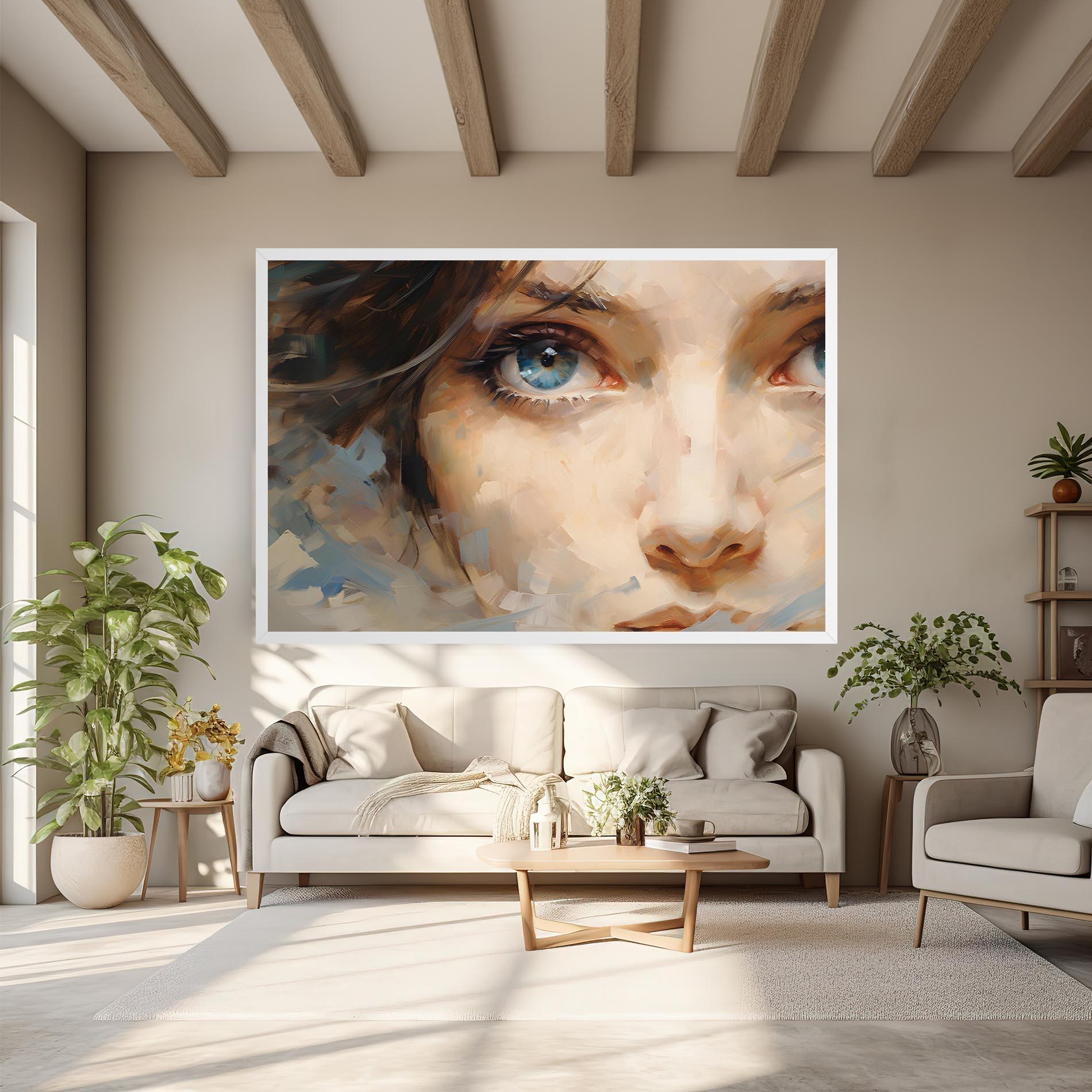 Tablou Canvas Pupil Blue Iris mockup 6