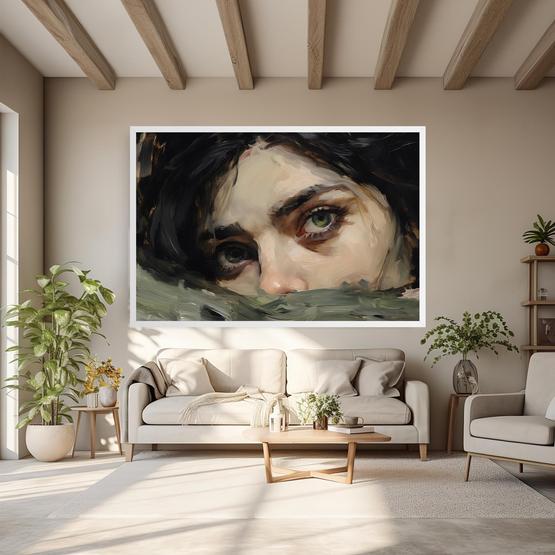 Tablou Canvas Pupil Green Iris mockup 6