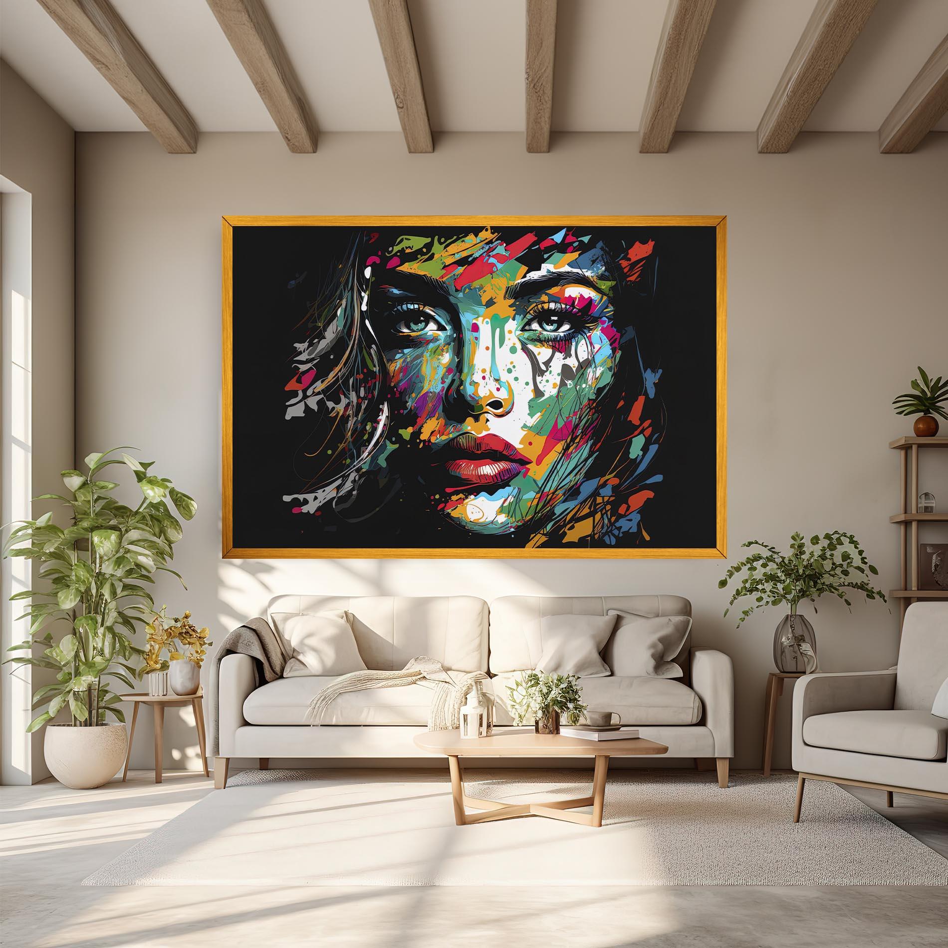 Tablou Canvas Abstract Stylish Portrait mockup 6