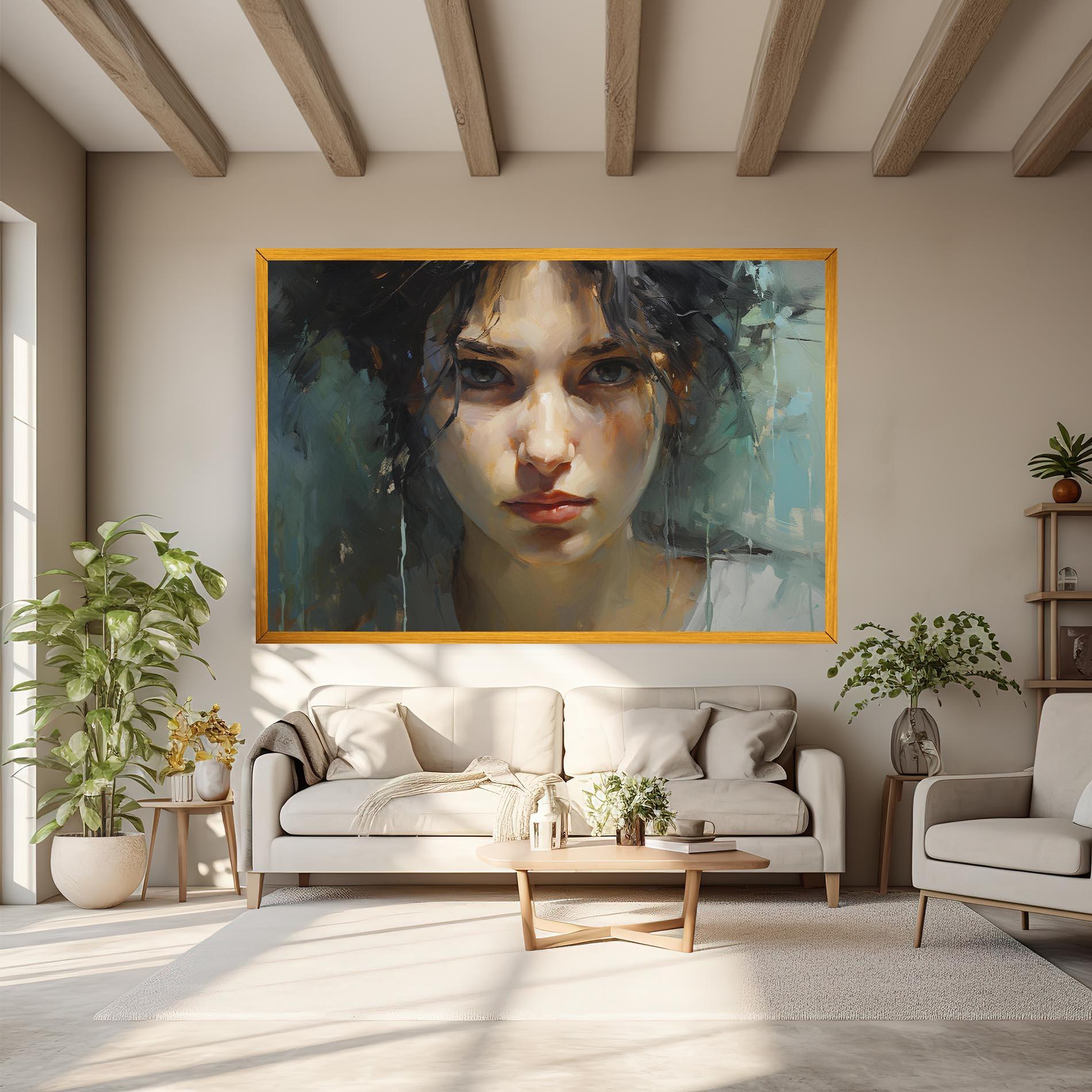 Tablou Canvas Intense Portrait mockup 6