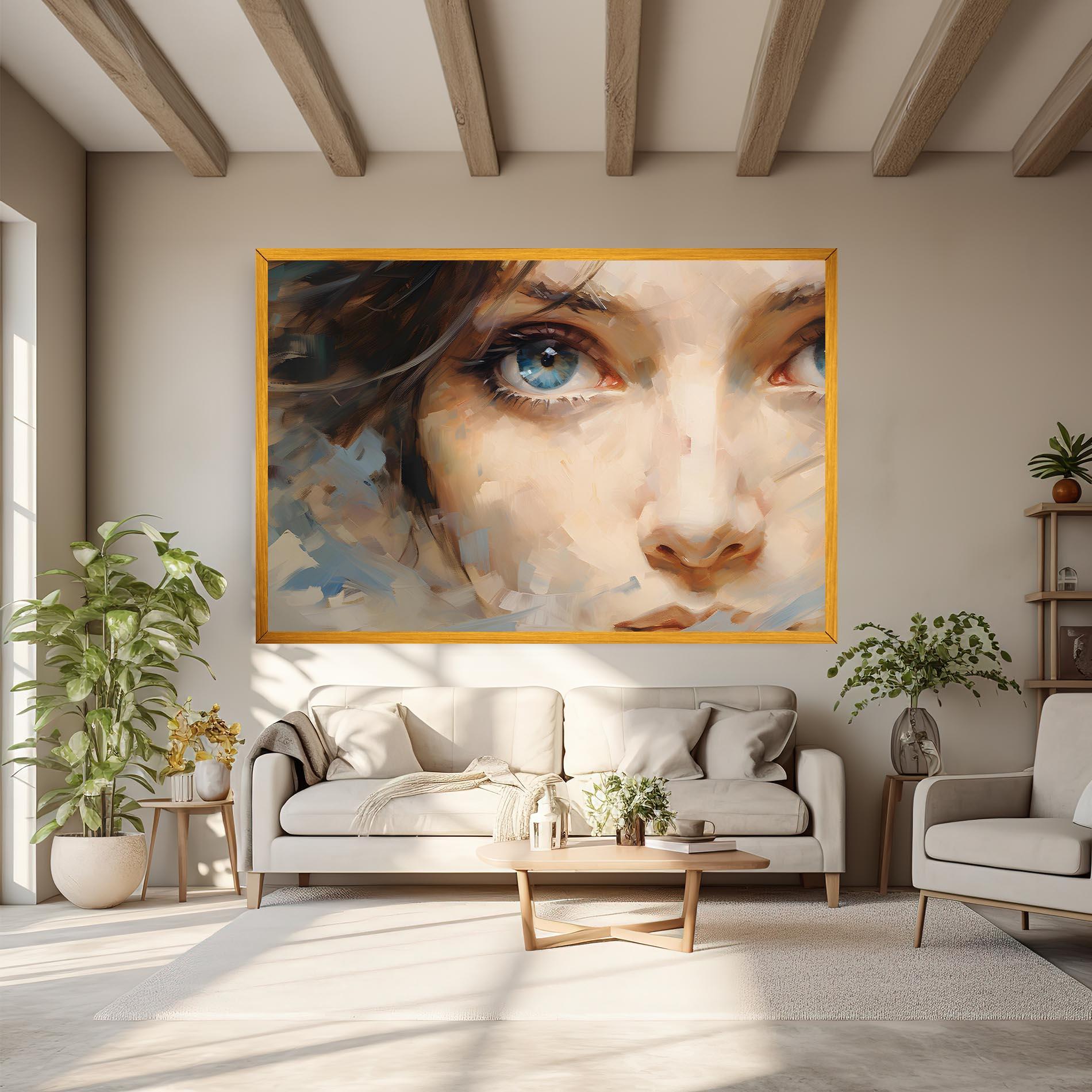 Tablou Canvas Pupil Blue Iris mockup 6