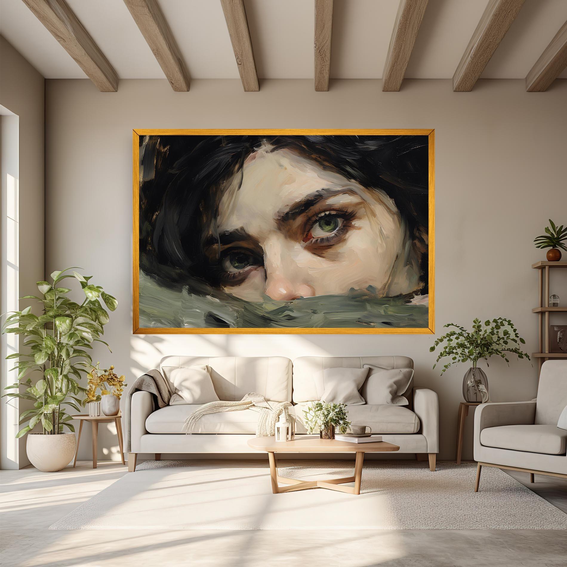 Tablou Canvas Pupil Green Iris mockup 6