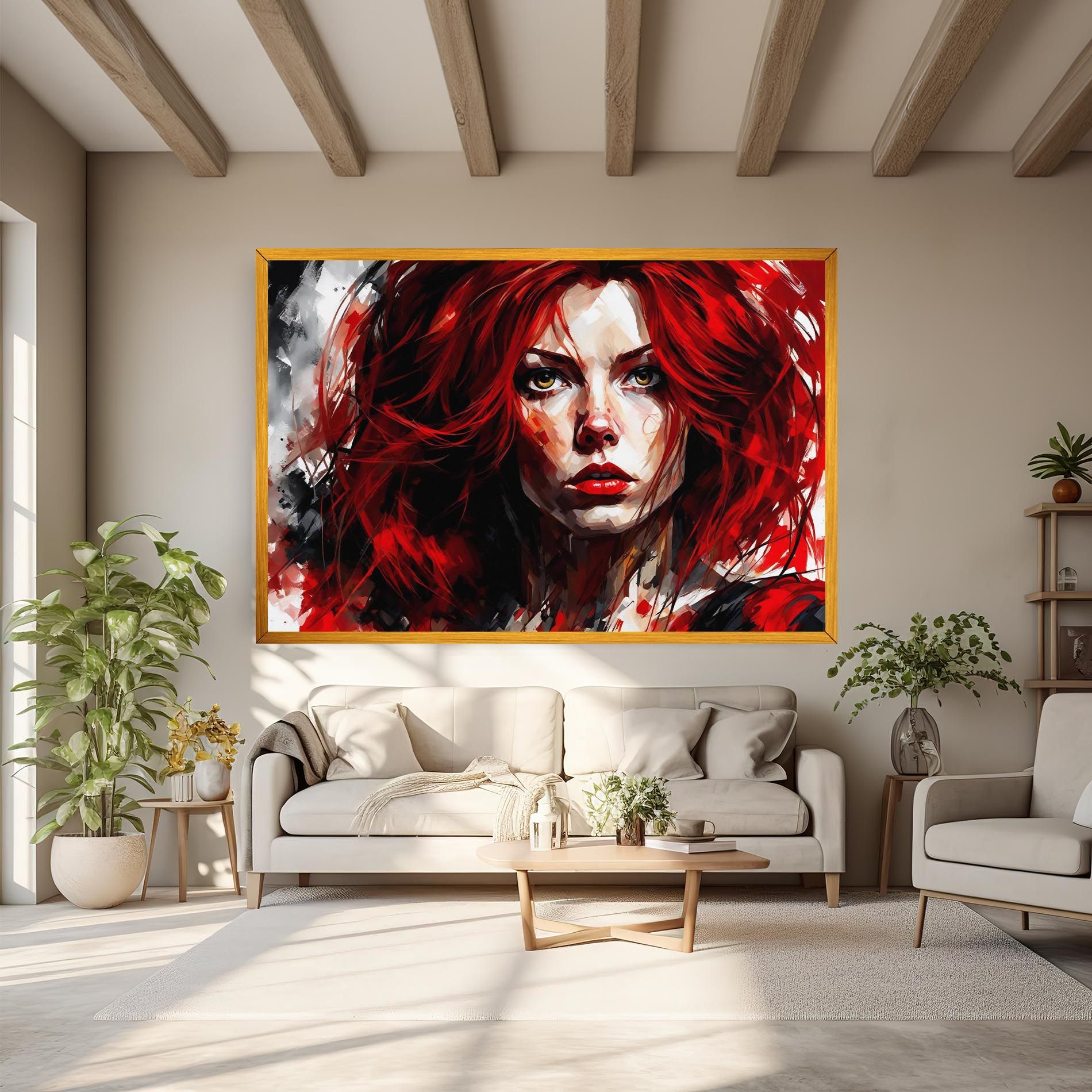 Red Hair Smoky Eyes mockup 6