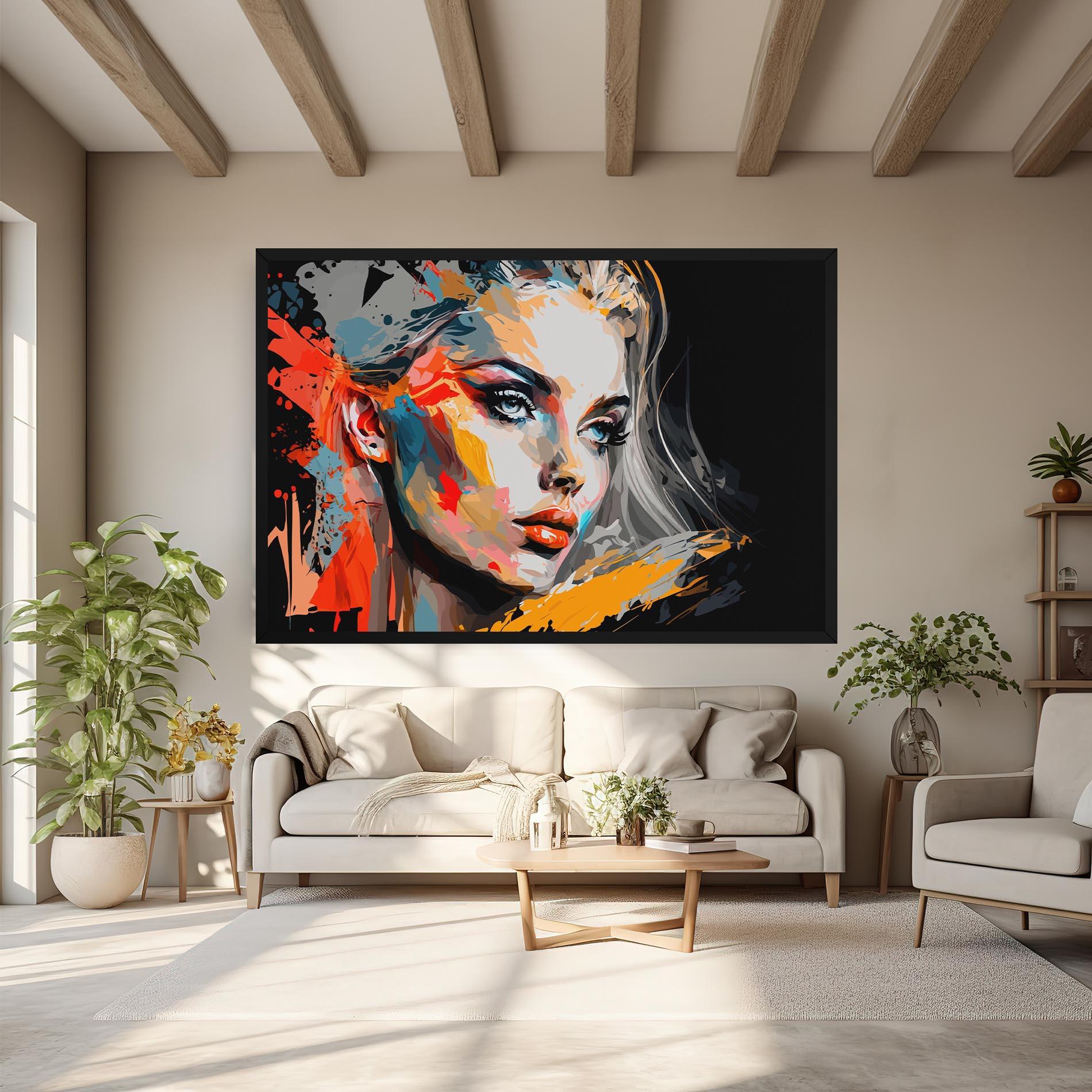 Tablou Canvas Blue Eye Face mockup 6