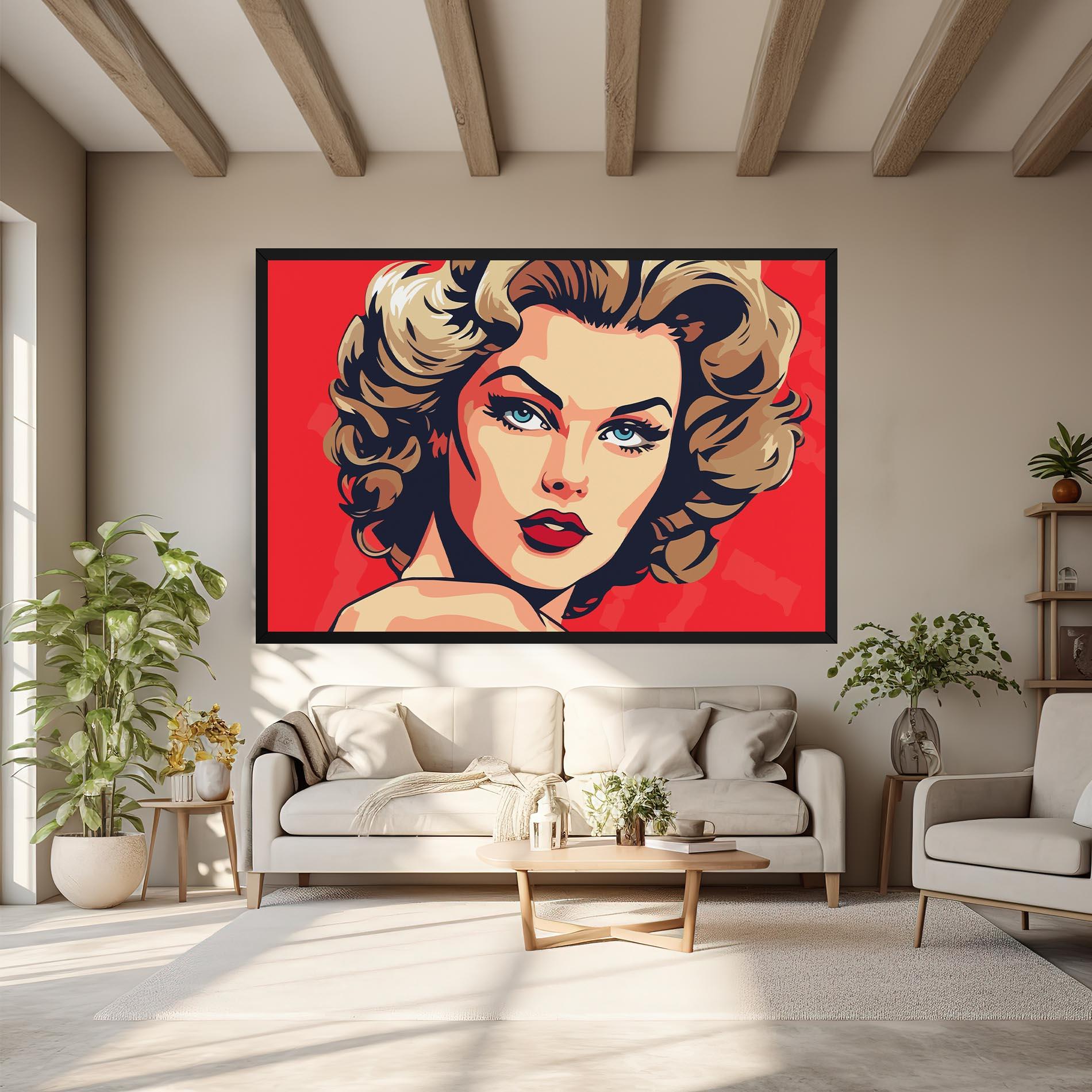 Tablou Canvas Blue Eyes Portrait mockup 6