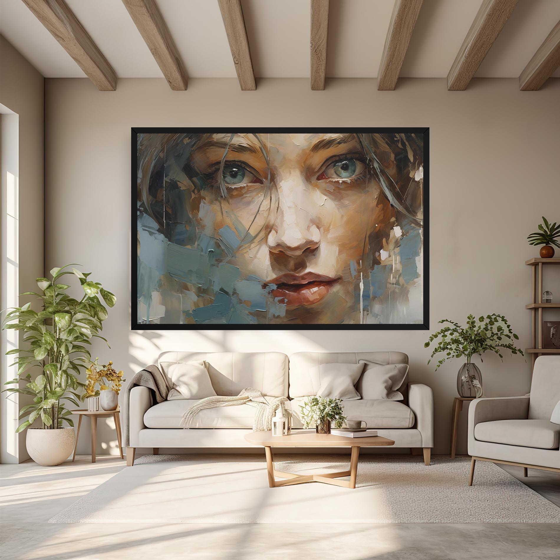 Tablou Canvas Expressive Portrait mockup 6