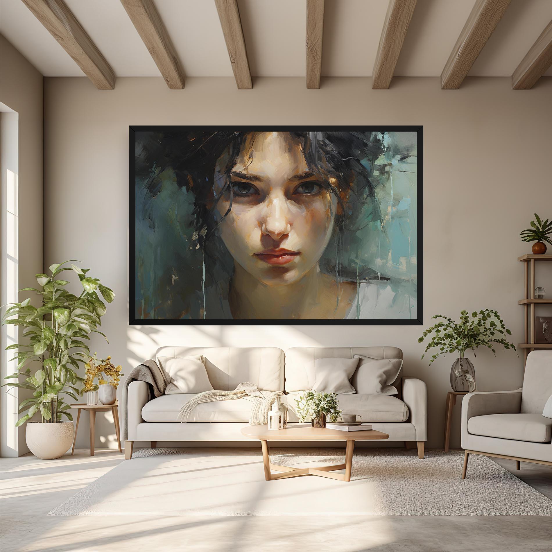Tablou Canvas Intense Portrait mockup 6