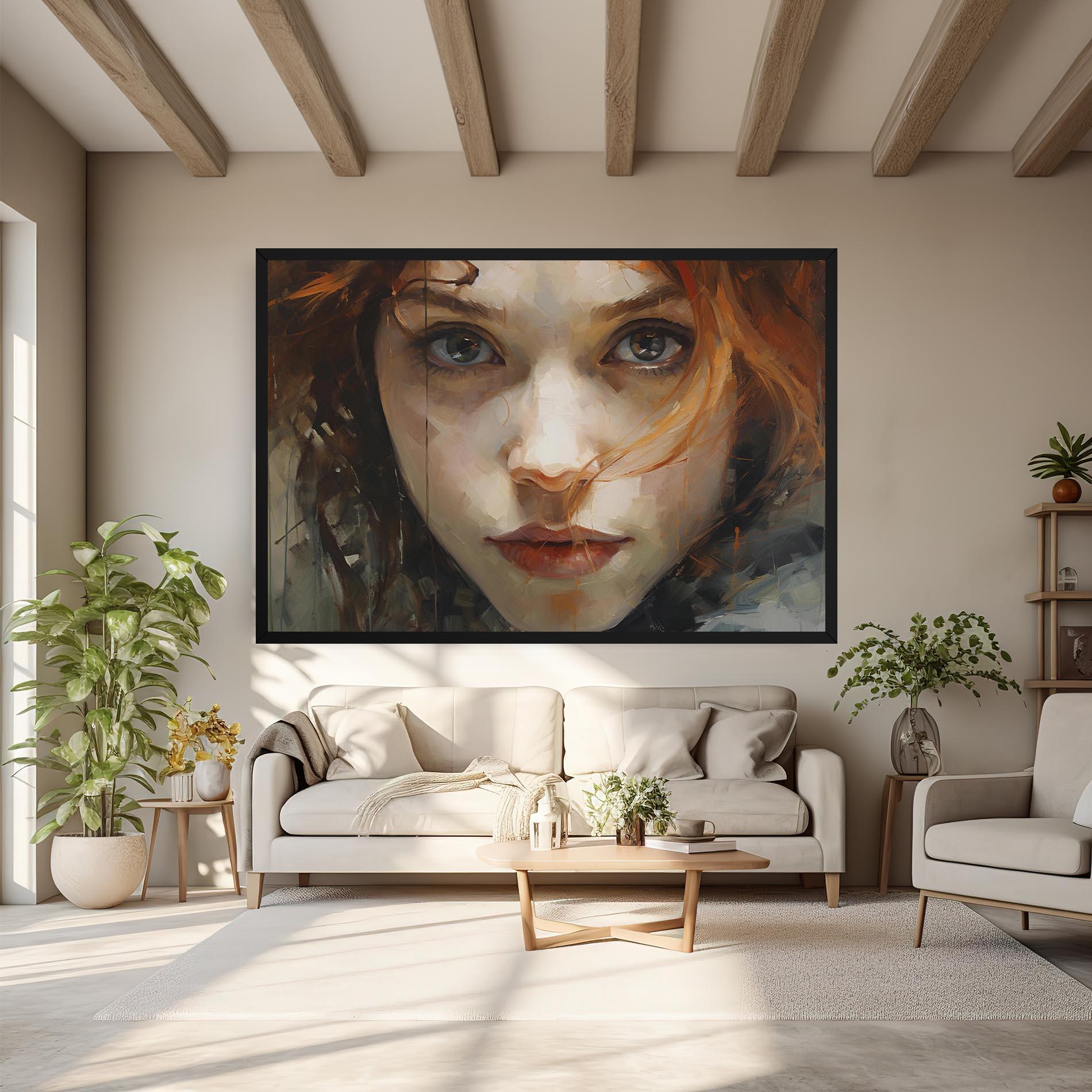 Tablou Canvas Portrait Oil Painting mockup 6
