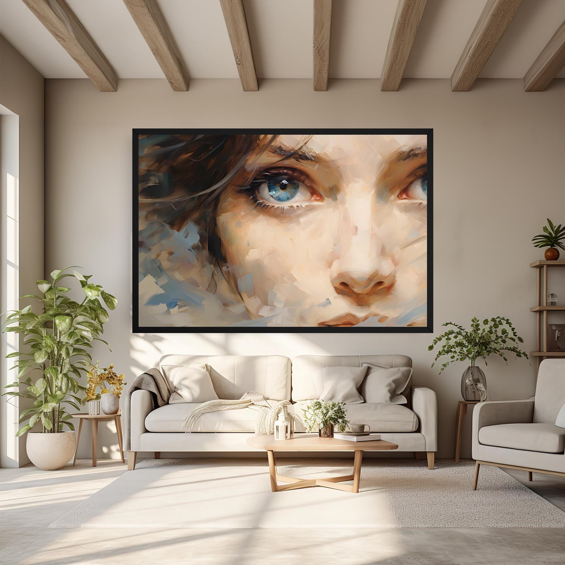Tablou Canvas Pupil Blue Iris mockup 6