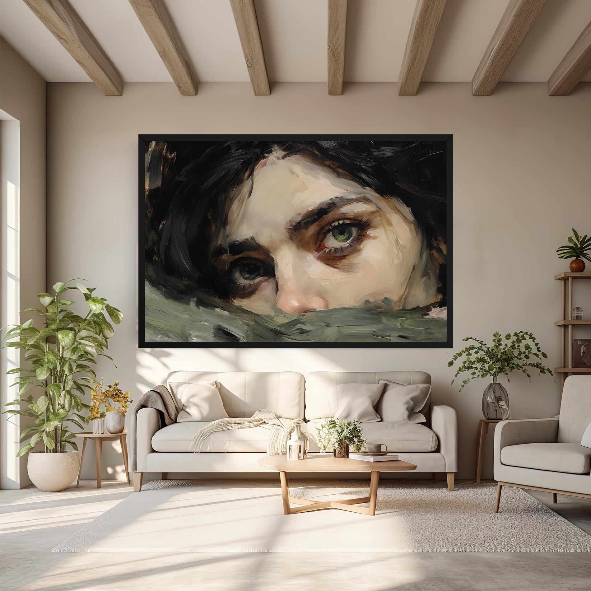 Tablou Canvas Pupil Green Iris mockup 6