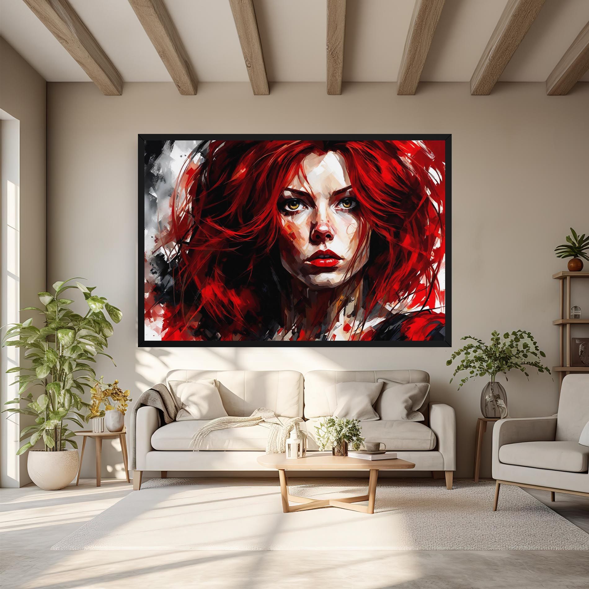 Red Hair Smoky Eyes mockup 6