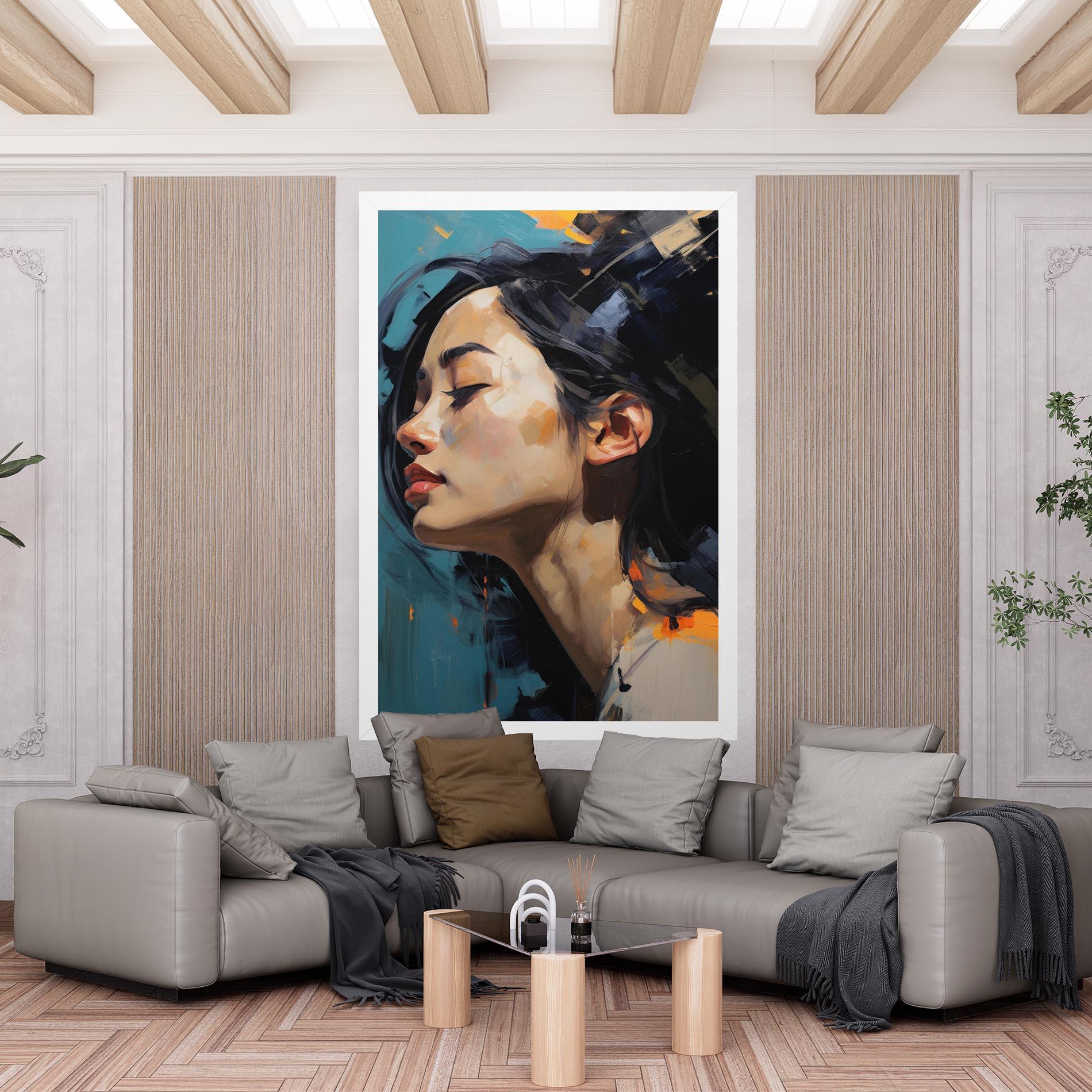 Tablou Canvas Acrylic Asian Portrait mockup 6