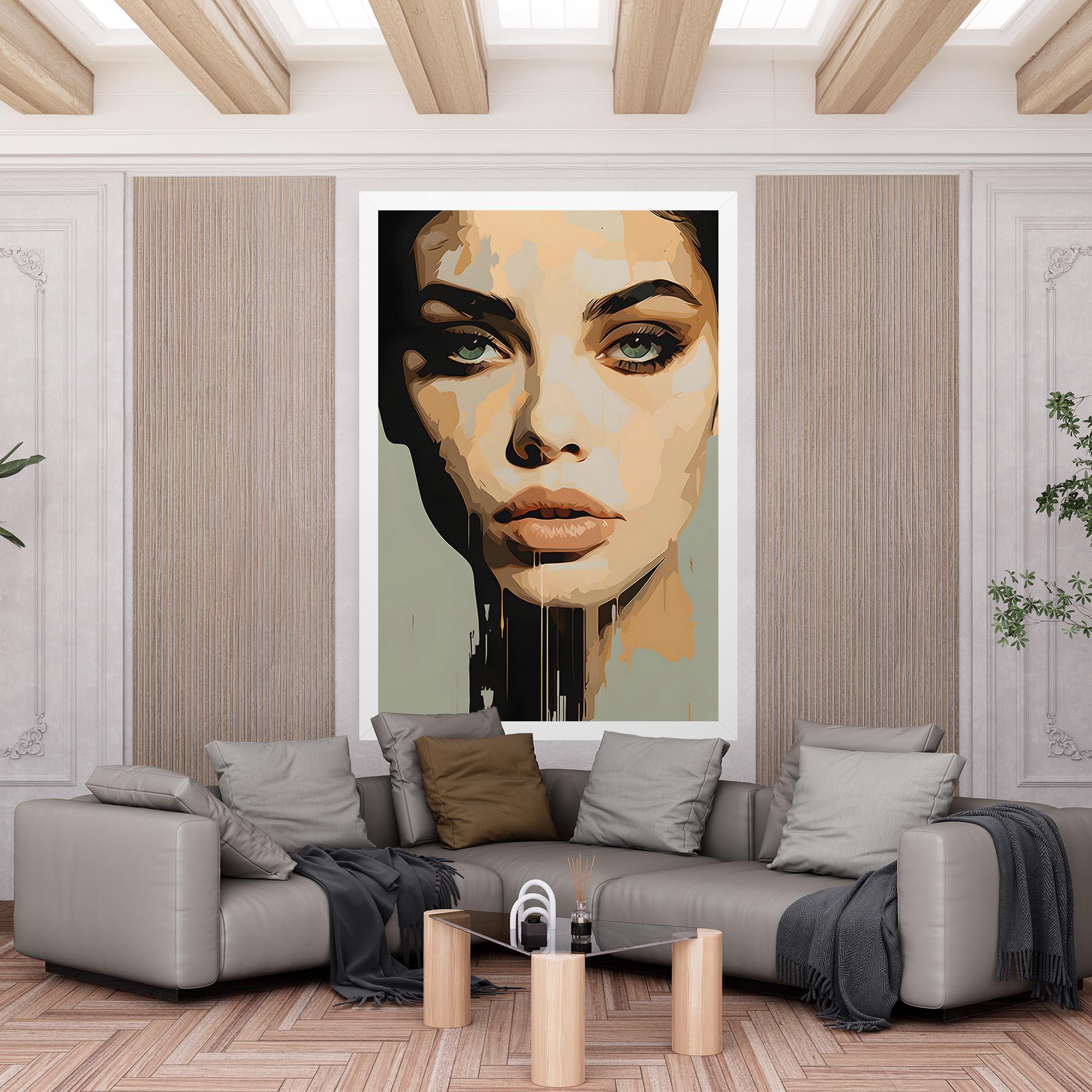 Tablou Canvas Apologetic Face mockup 6