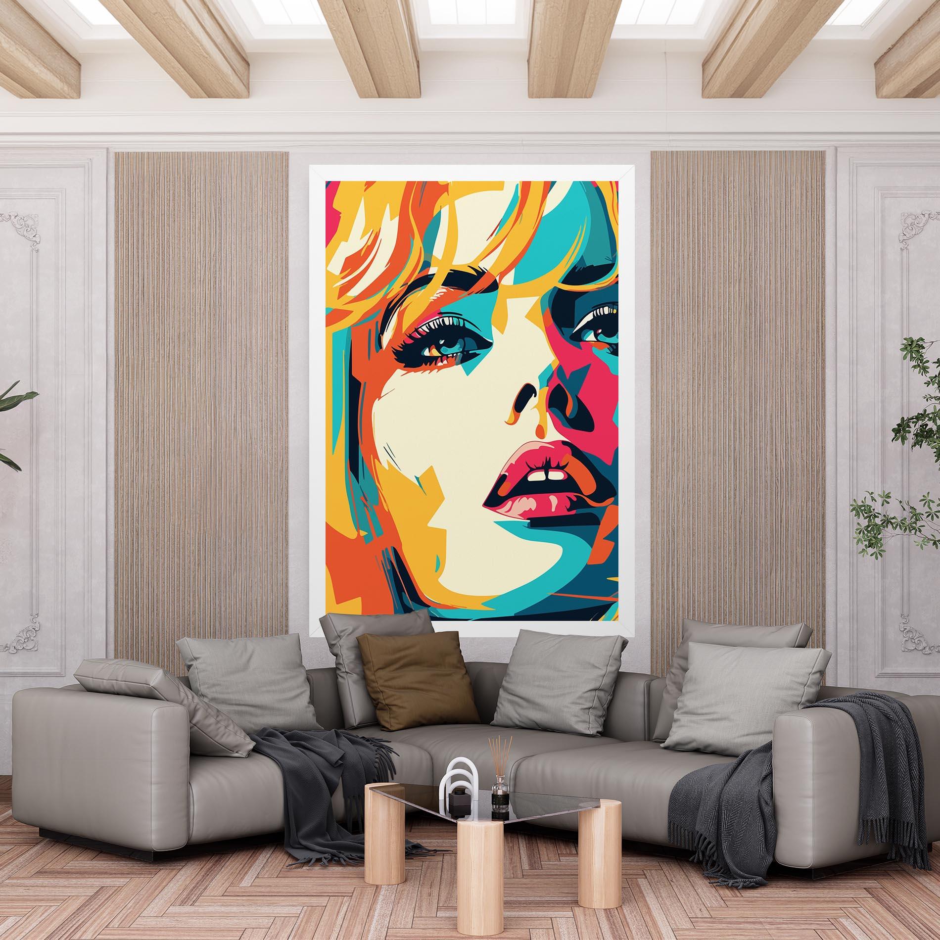 Tablou Canvas Blonde Girl Portrait mockup 6