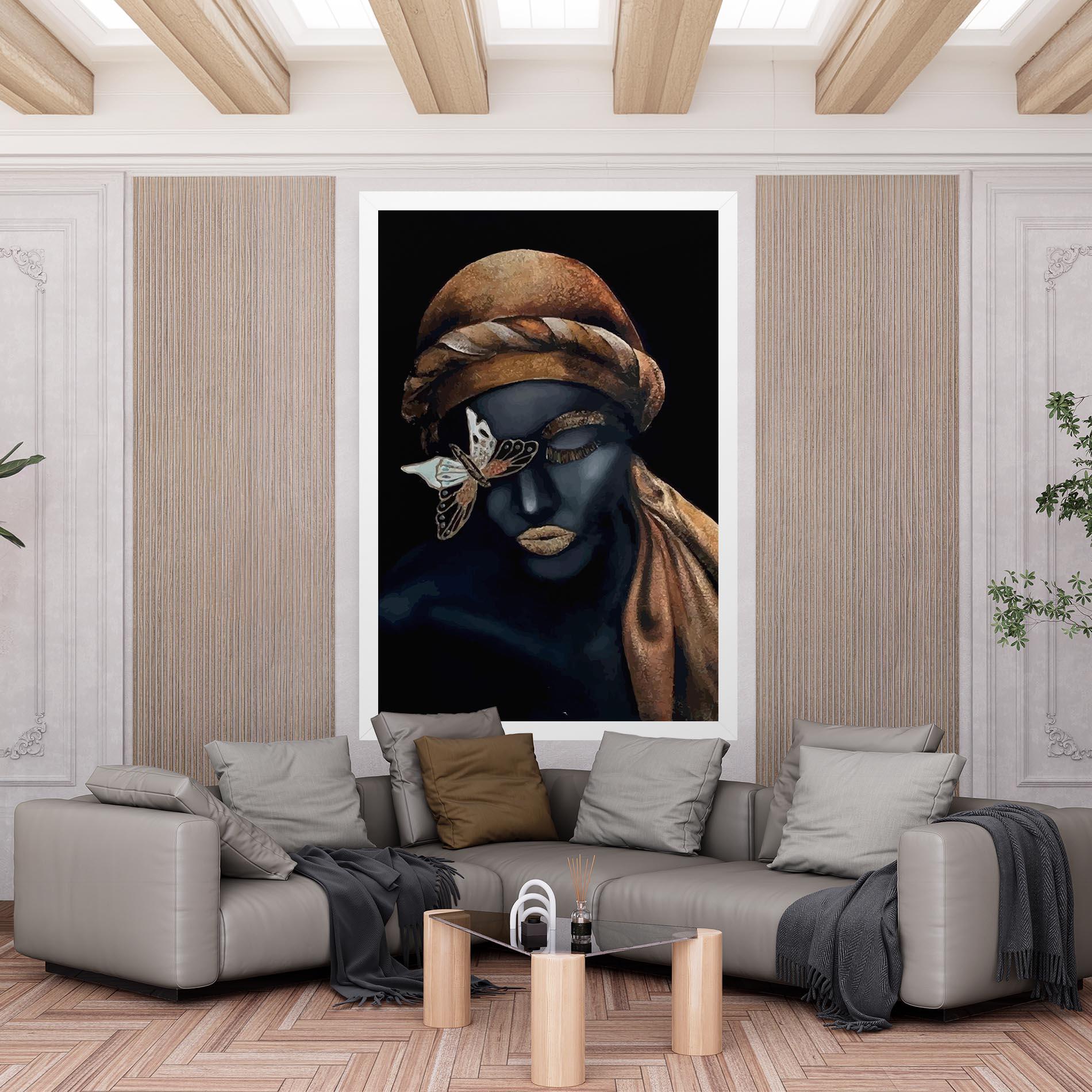 Tablou Canvas Butterfly Lady mockup 6