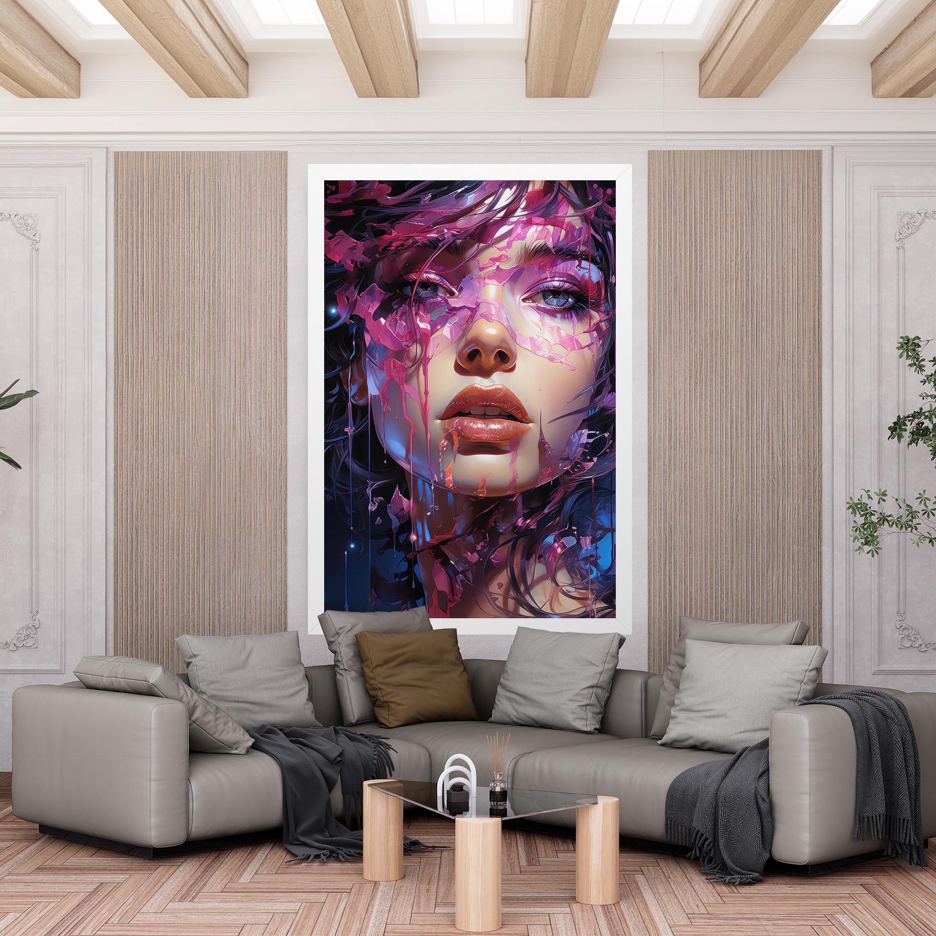 Tablou Canvas Cute Purple Girl mockup 6
