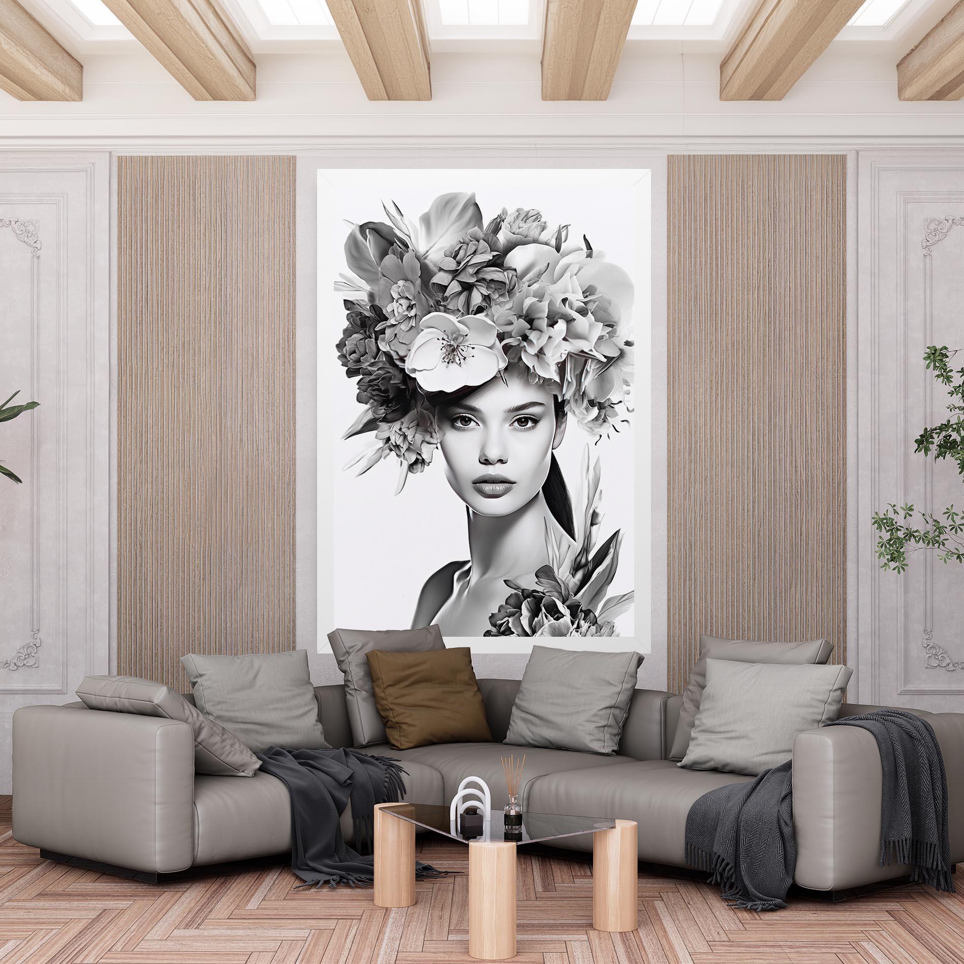 Tablou Canvas Flower Crown Woman mockup 6