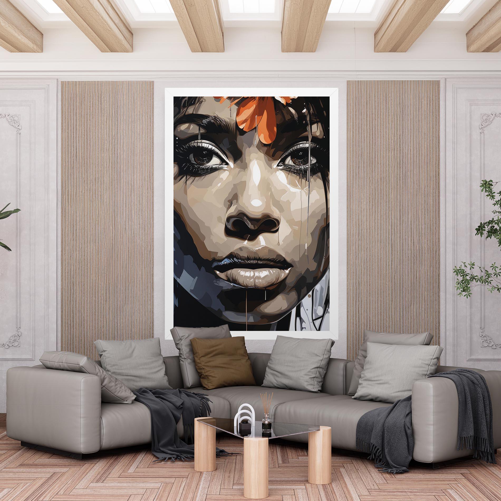 Tablou Canvas Pretty Girl Portrait mockup 6