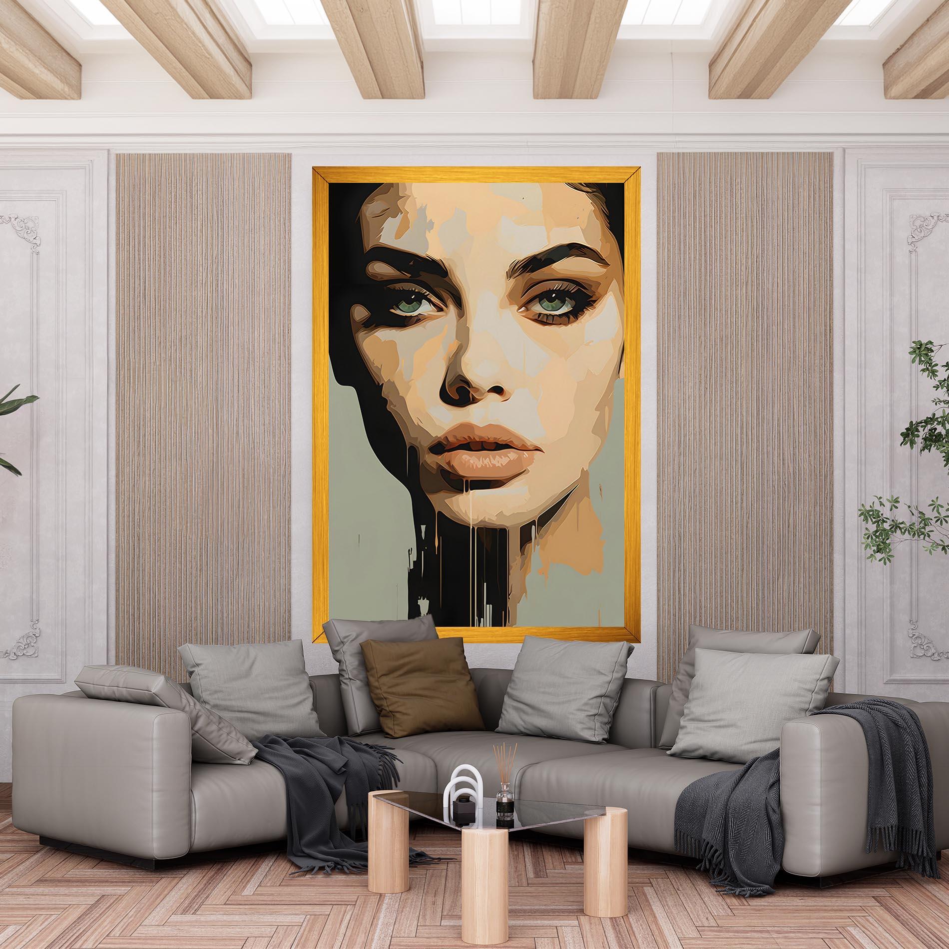 Tablou Canvas Apologetic Face mockup 6