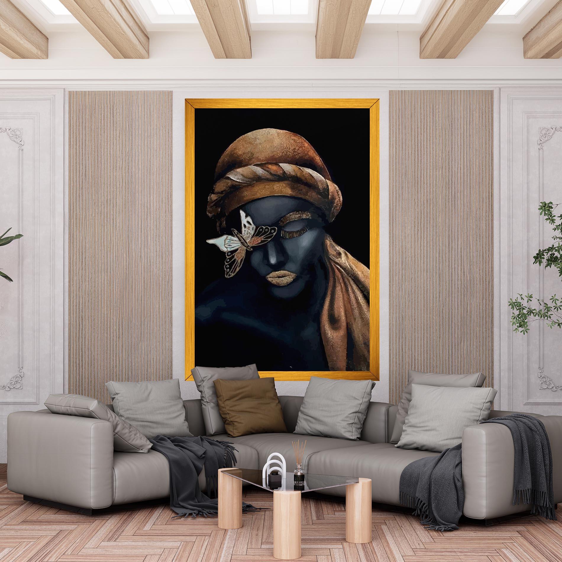 Tablou Canvas Butterfly Lady mockup 6