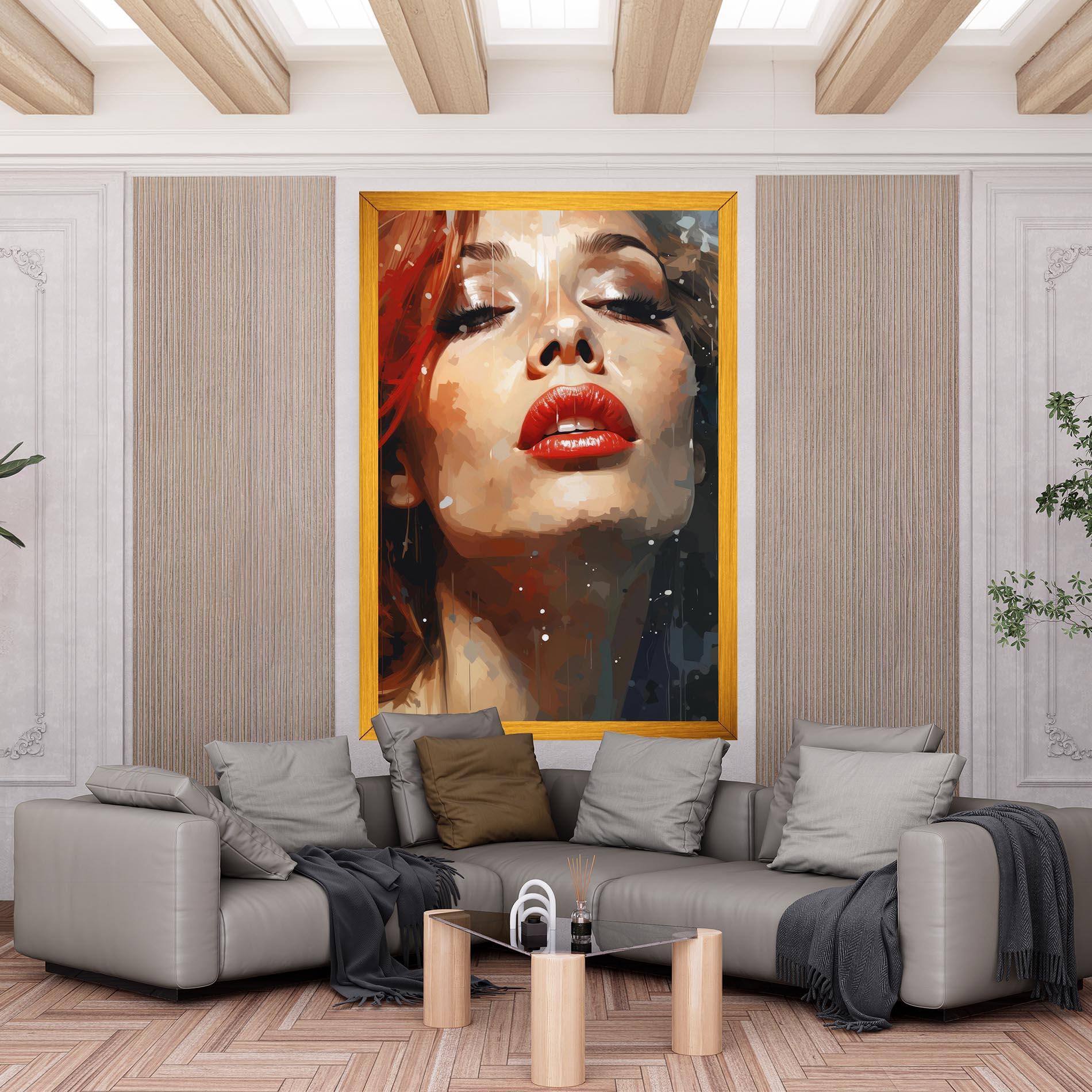 Tablou Canvas Close Up Look Portrait mockup 6