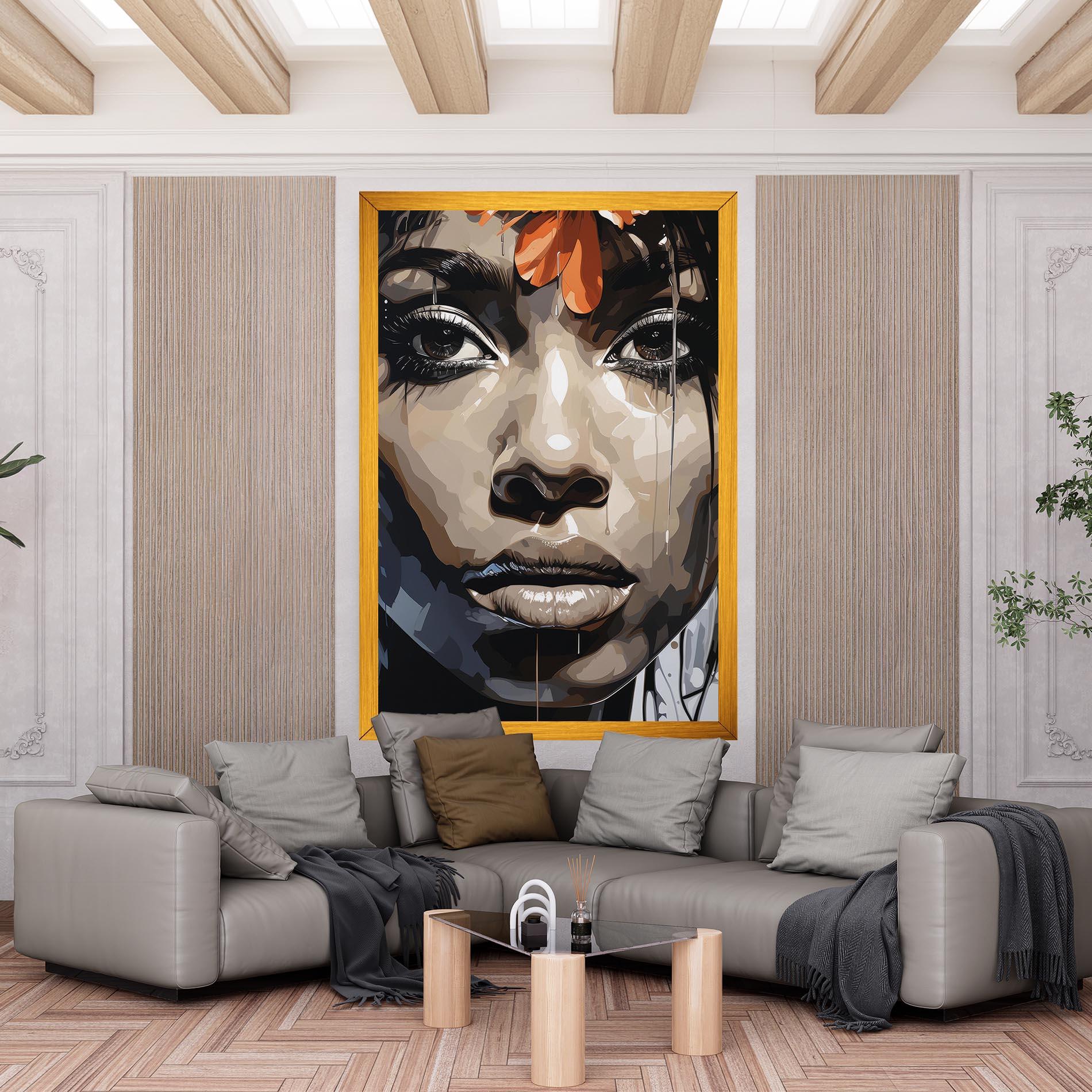Tablou Canvas Pretty Girl Portrait mockup 6